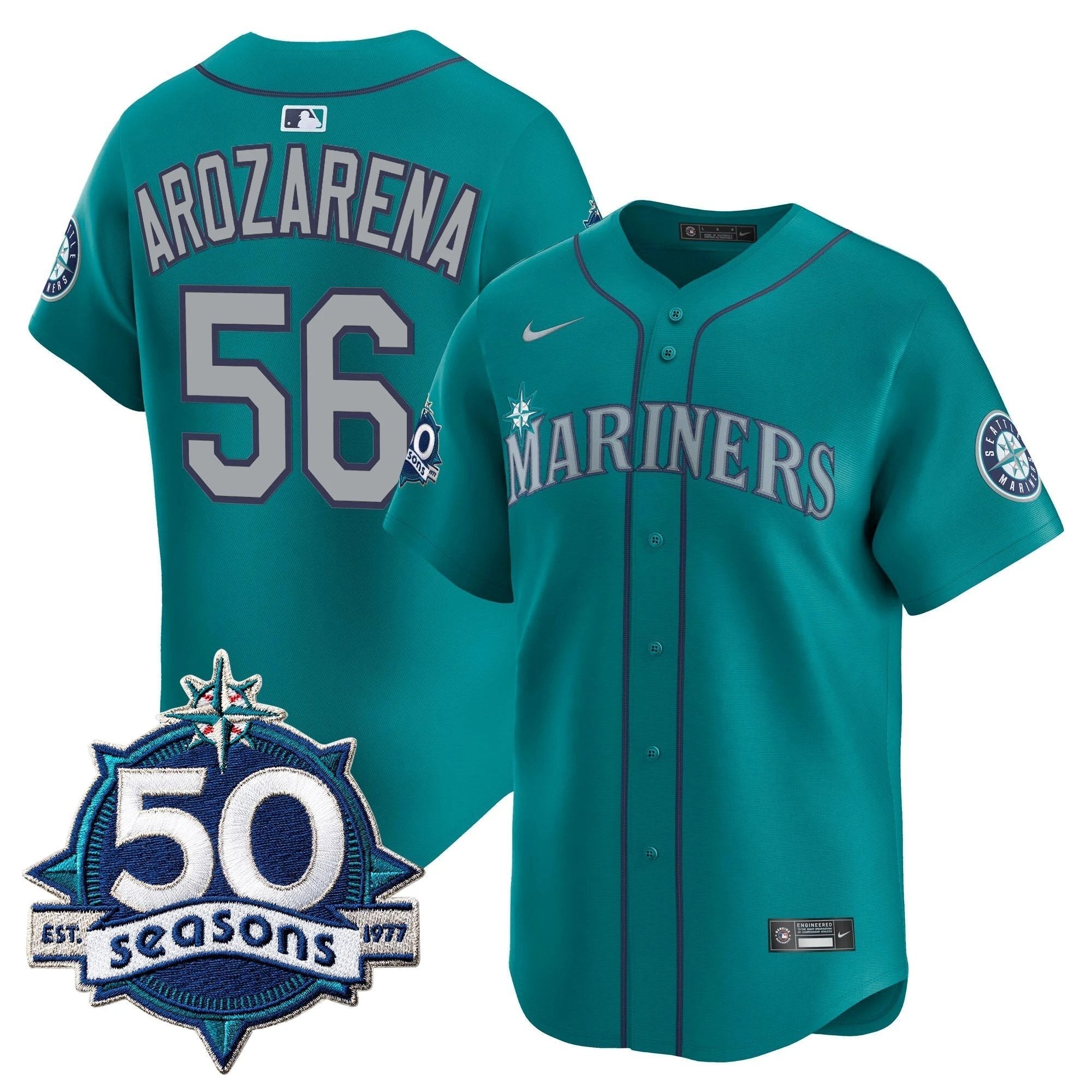SEA 50 Seasons Patch Vapor Premier Limited Jersey - All Stitched by Magicgearus