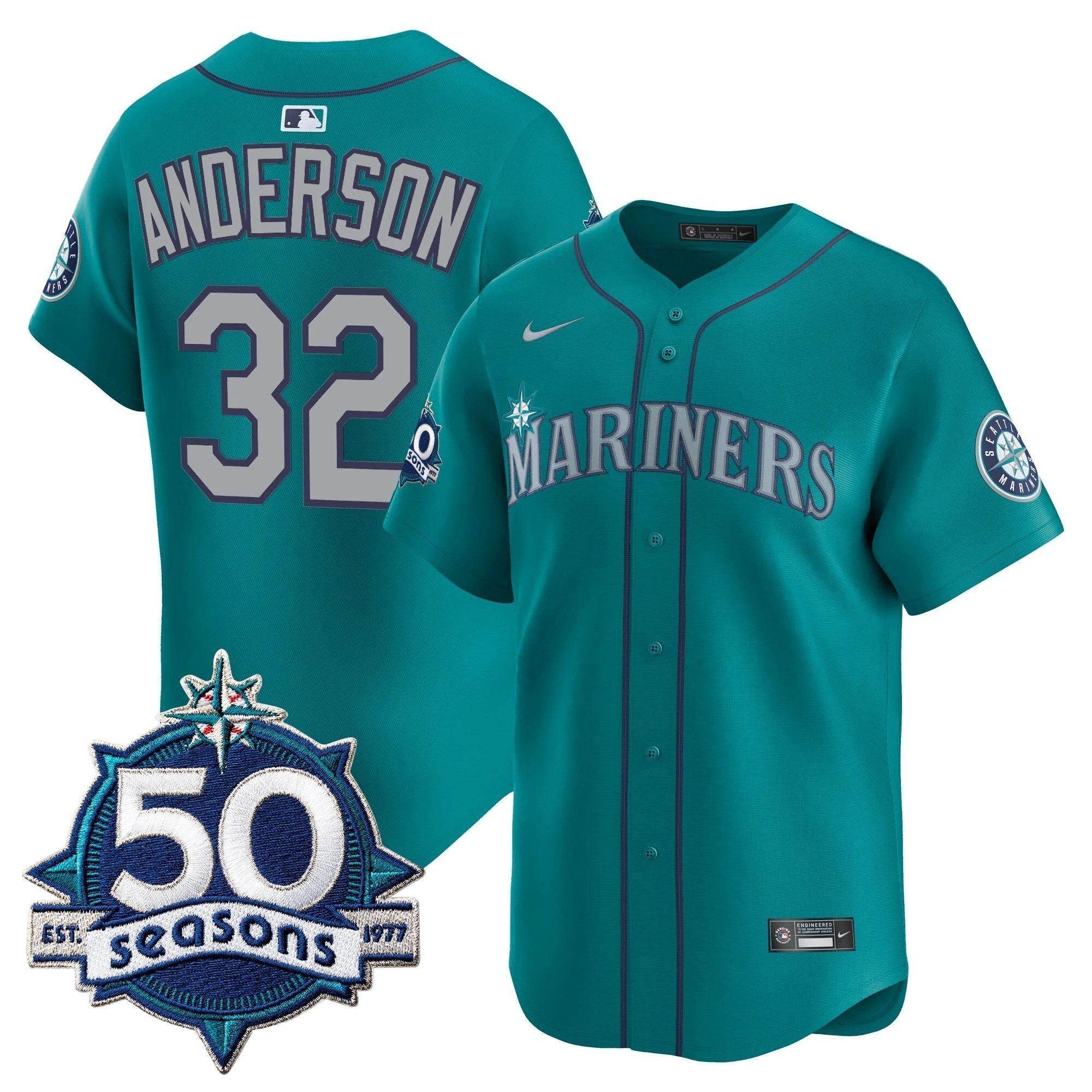 SEA 50 Seasons Patch Vapor Premier Limited Jersey - All Stitched by Magicgearus