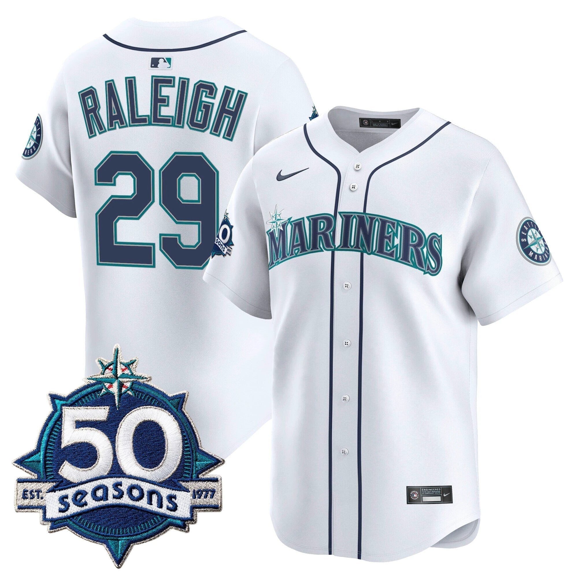 SEA 50 Seasons Patch Vapor Premier Limited Jersey - All Stitched by Magicgearus
