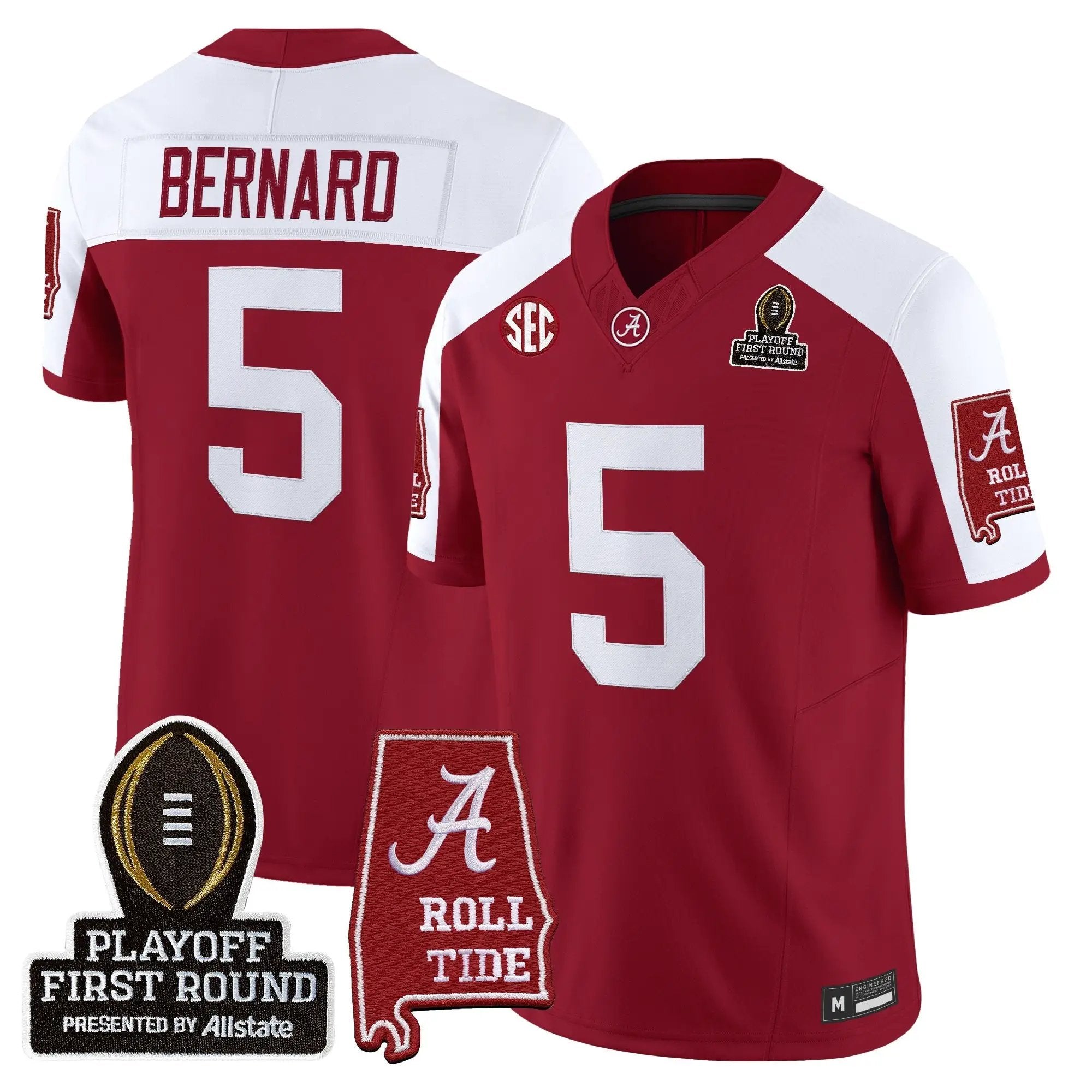 BAMA 2025 Playoff First Round Vapor Limited Jersey by Alabama Crimson Tide