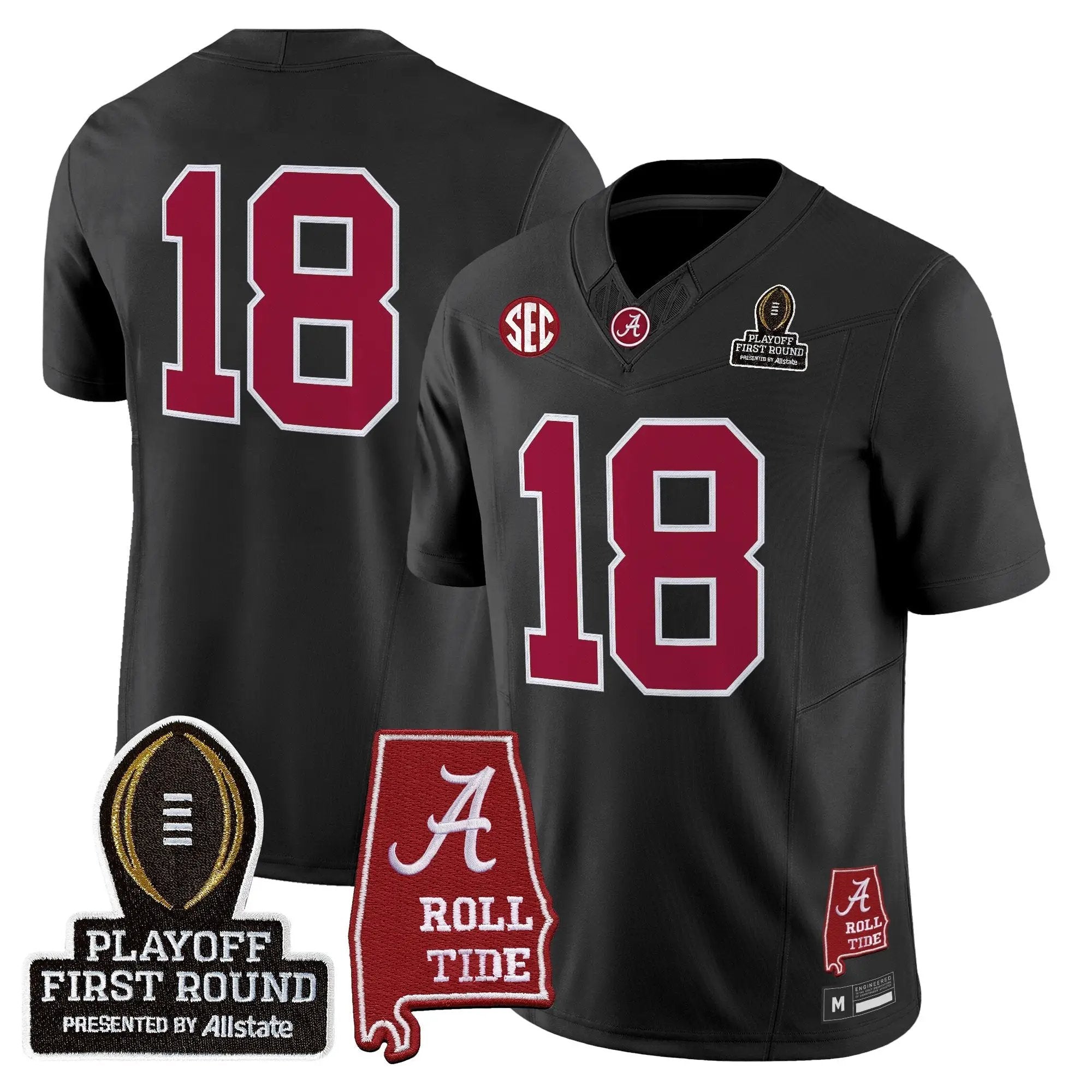 BAMA 2025 Playoff First Round Vapor Limited Jersey by Alabama Crimson Tide