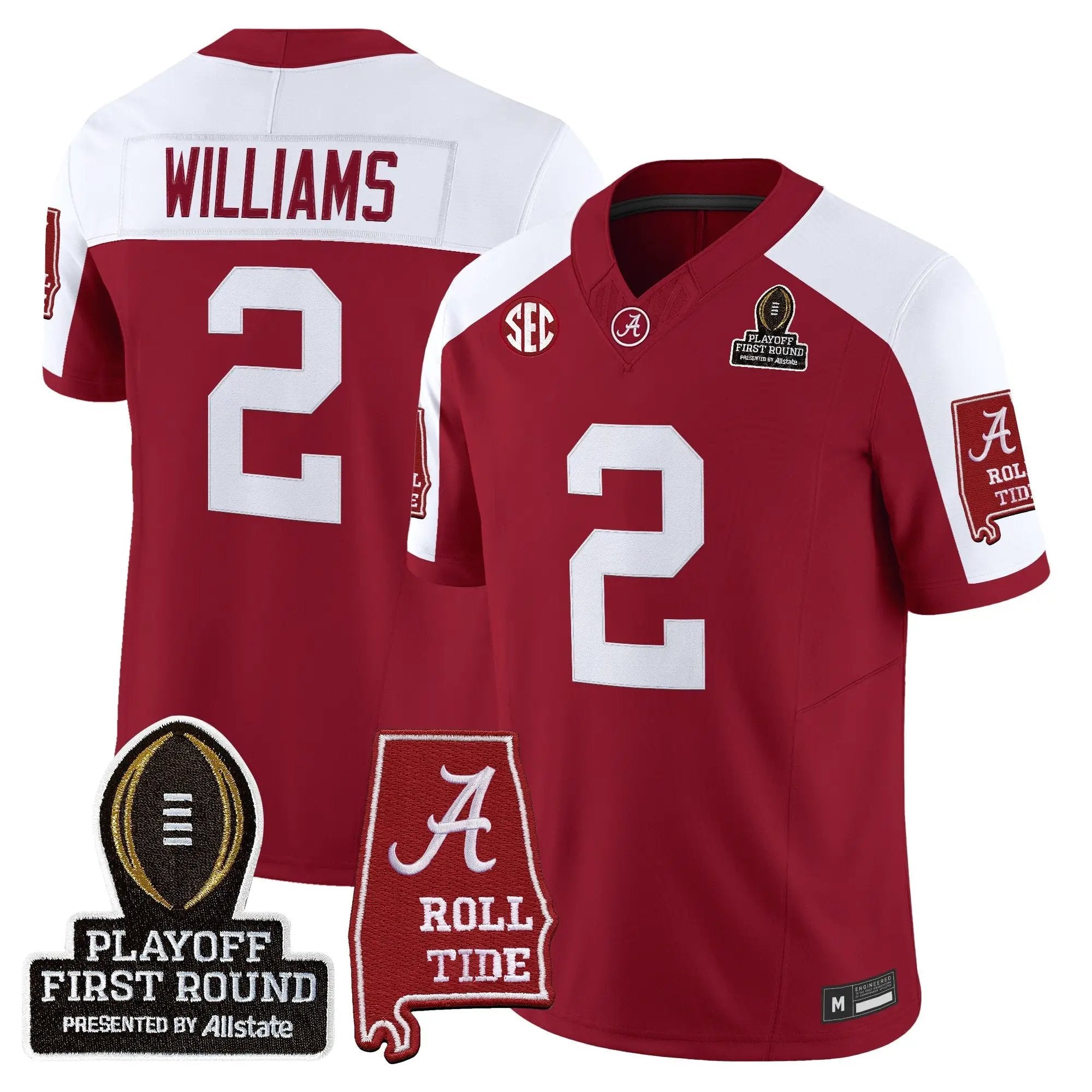 BAMA 2025 Playoff First Round Vapor Limited Jersey by Alabama Crimson Tide