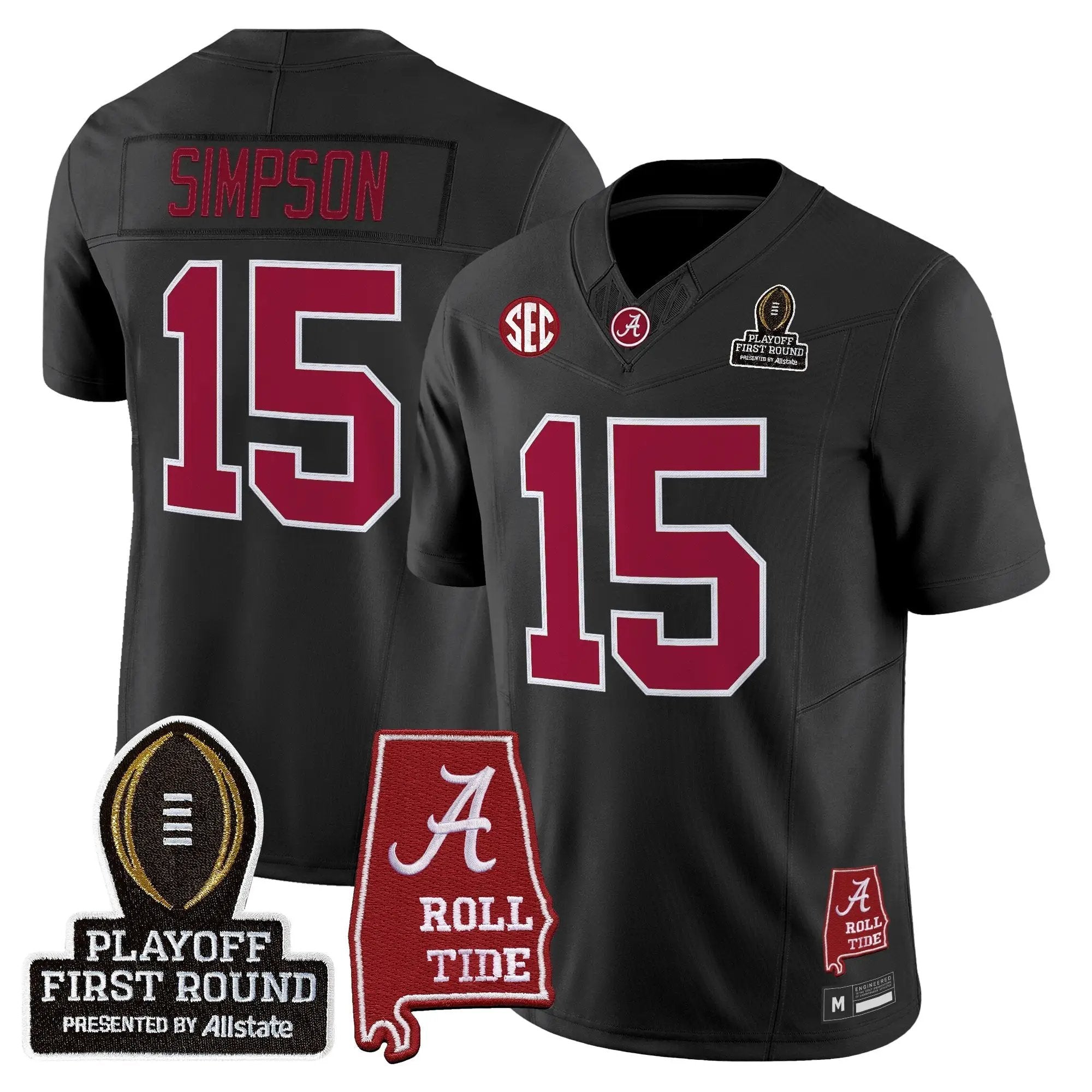 BAMA 2025 Playoff First Round Vapor Limited Jersey by Alabama Crimson Tide