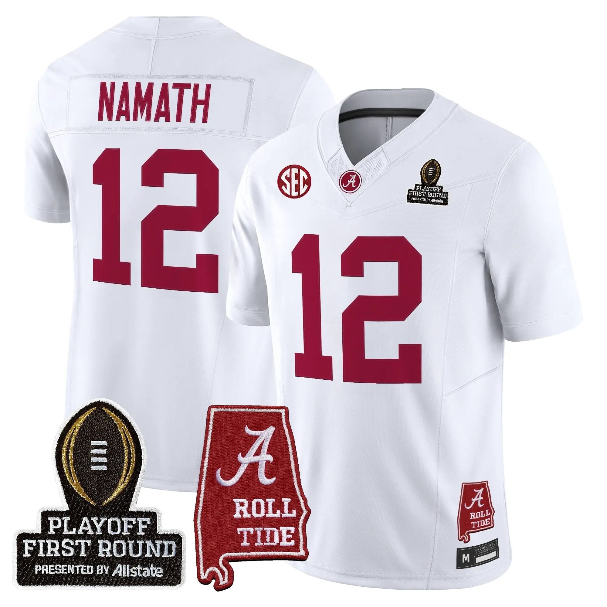 BAMA 2025 Playoff First Round Vapor Limited Jersey by Alabama Crimson Tide