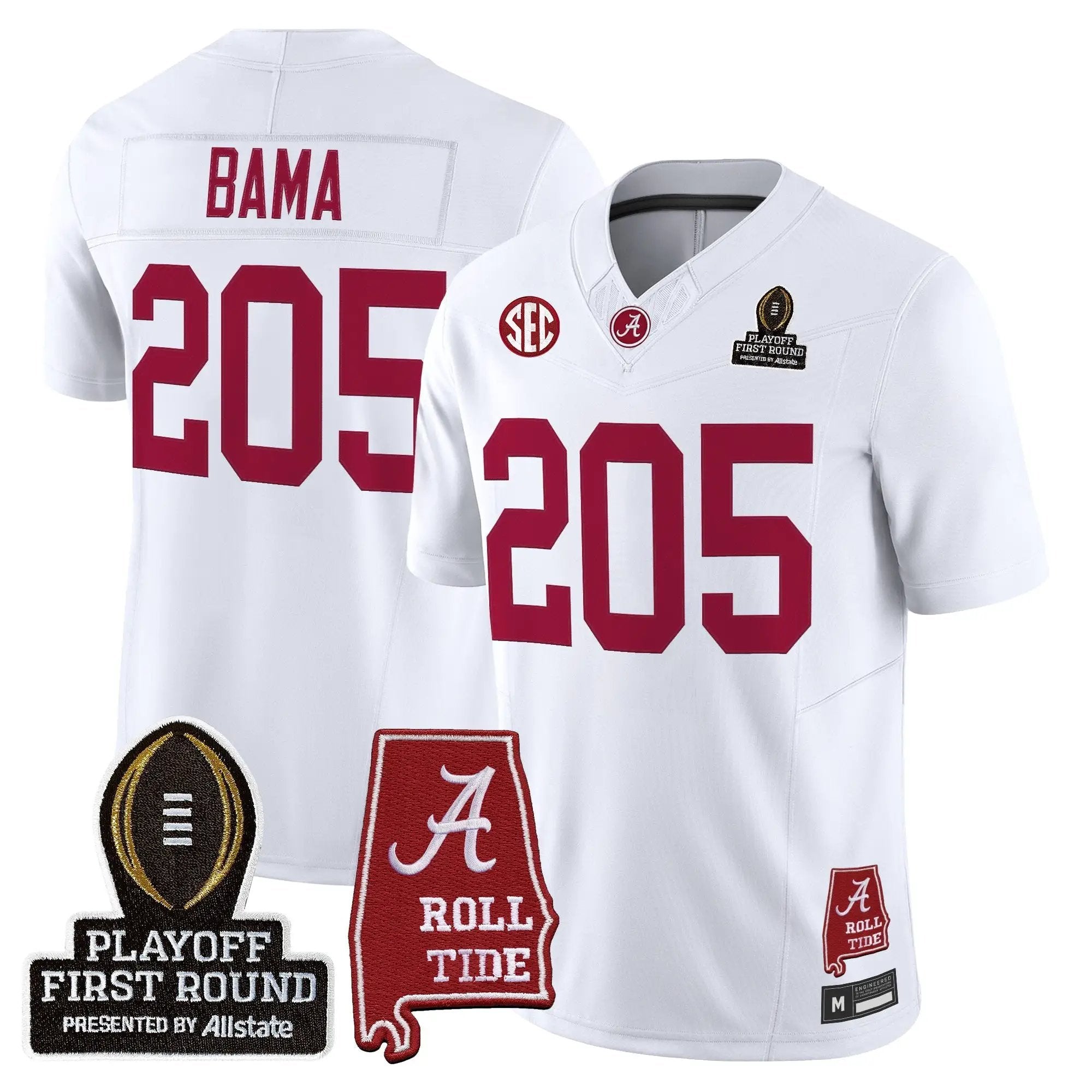 BAMA 2025 Playoff First Round Vapor Limited Jersey by Alabama Crimson Tide