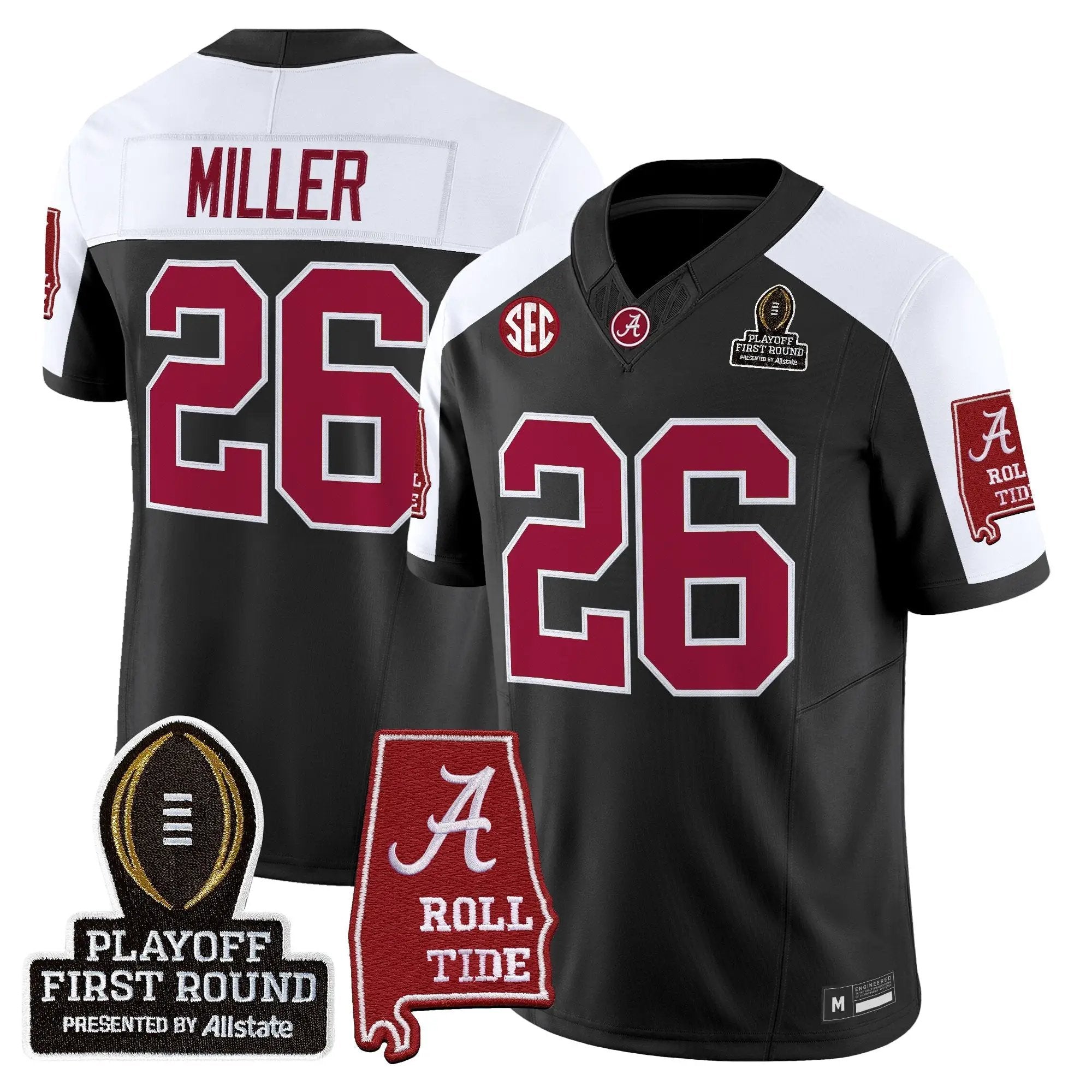 BAMA 2025 Playoff First Round Vapor Limited Jersey by Alabama Crimson Tide