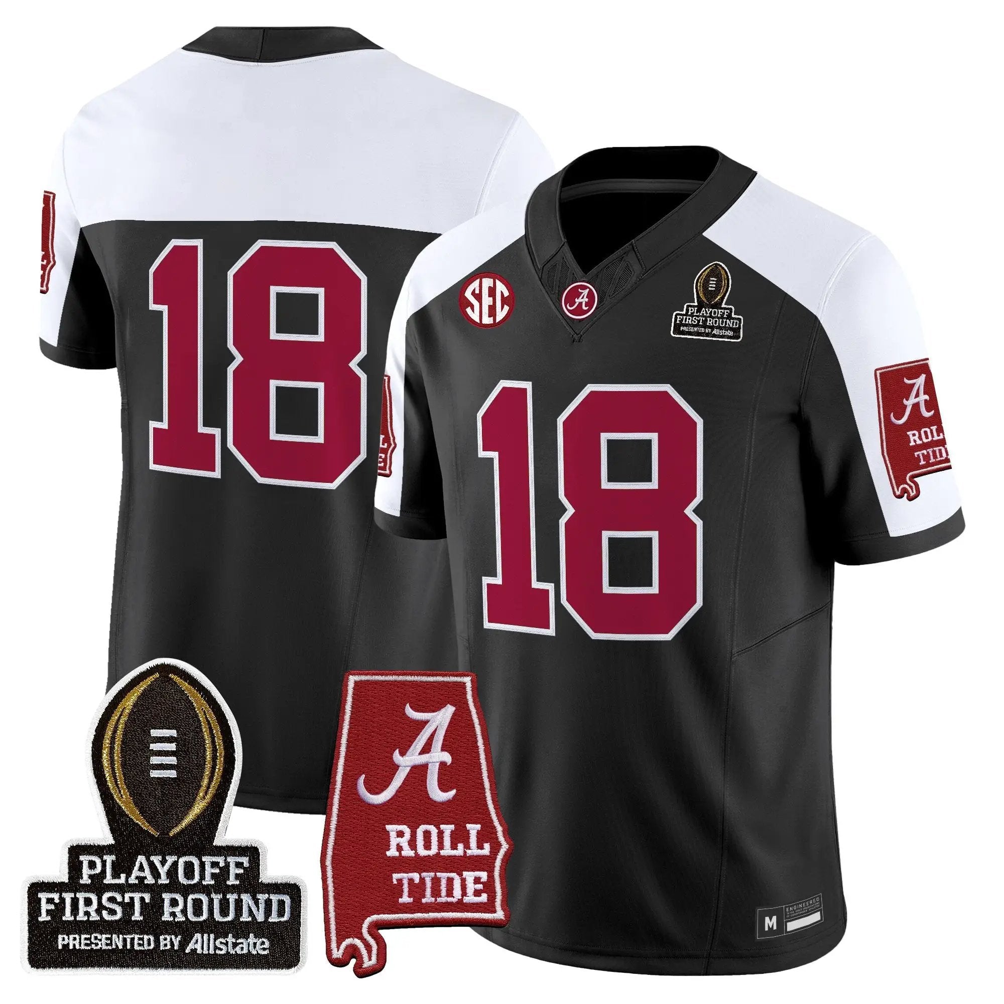 BAMA 2025 Playoff First Round Vapor Limited Jersey by Alabama Crimson Tide