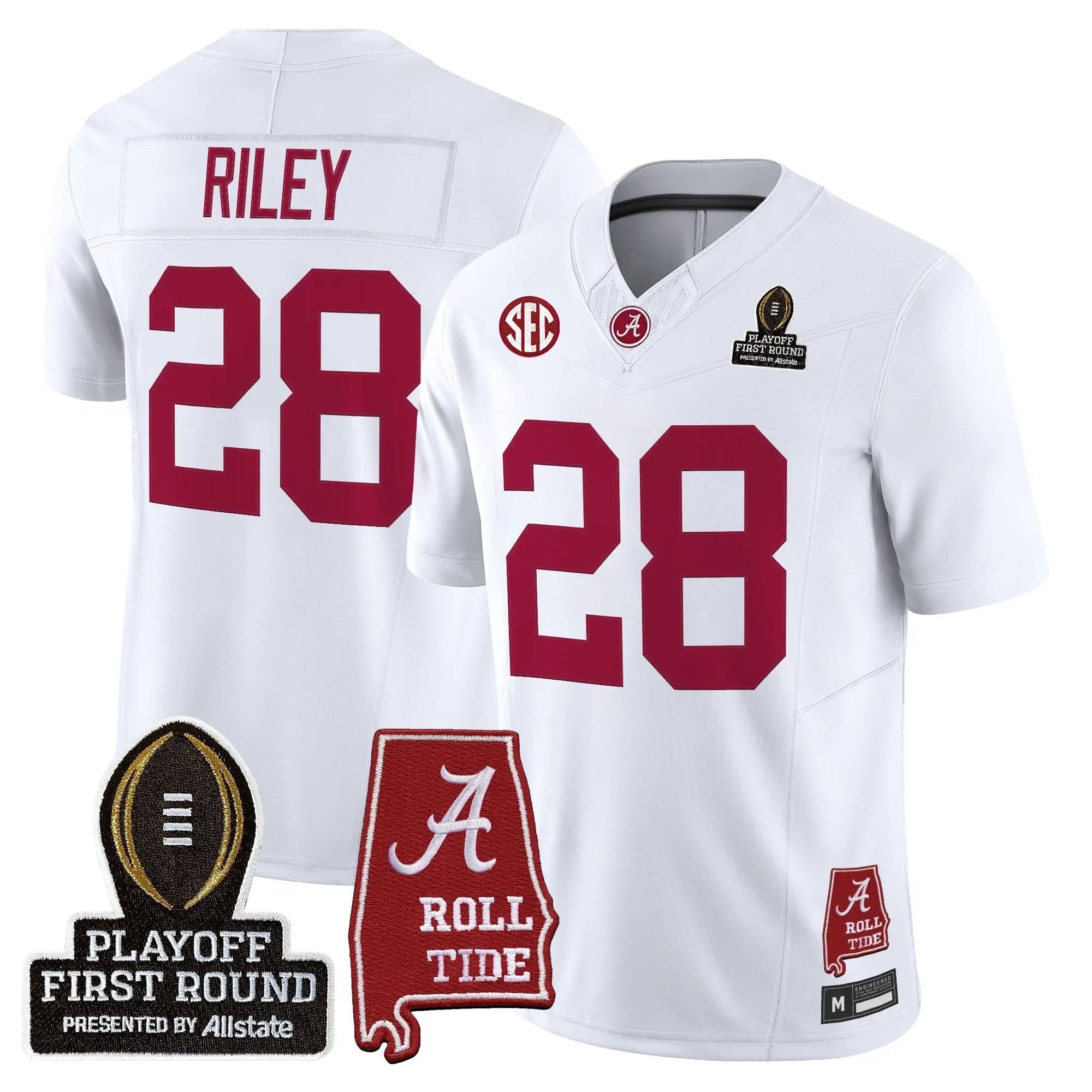 BAMA 2025 Playoff First Round Vapor Limited Jersey by Alabama Crimson Tide