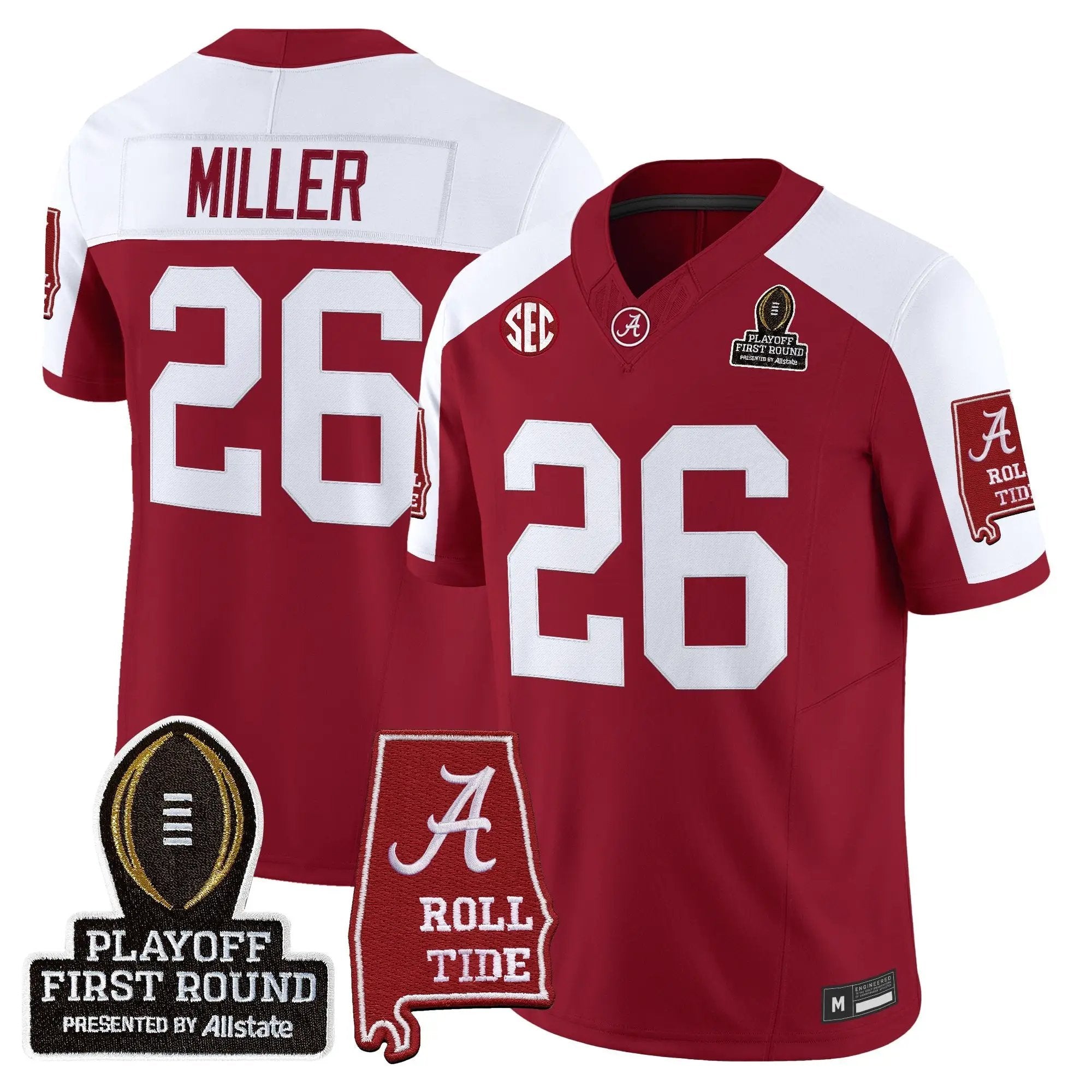 BAMA 2025 Playoff First Round Vapor Limited Jersey by Alabama Crimson Tide