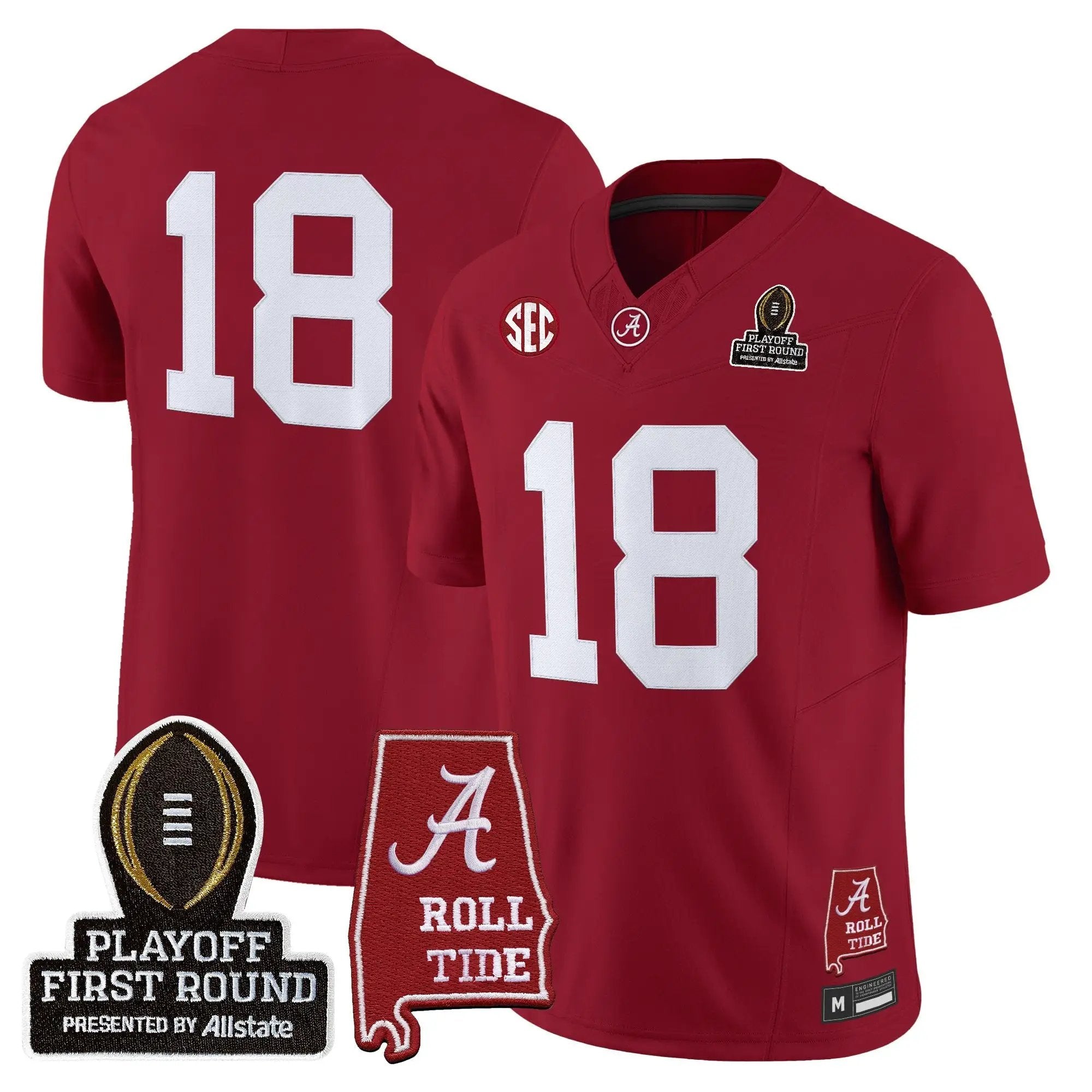 BAMA 2025 Playoff First Round Vapor Limited Jersey by Alabama Crimson Tide