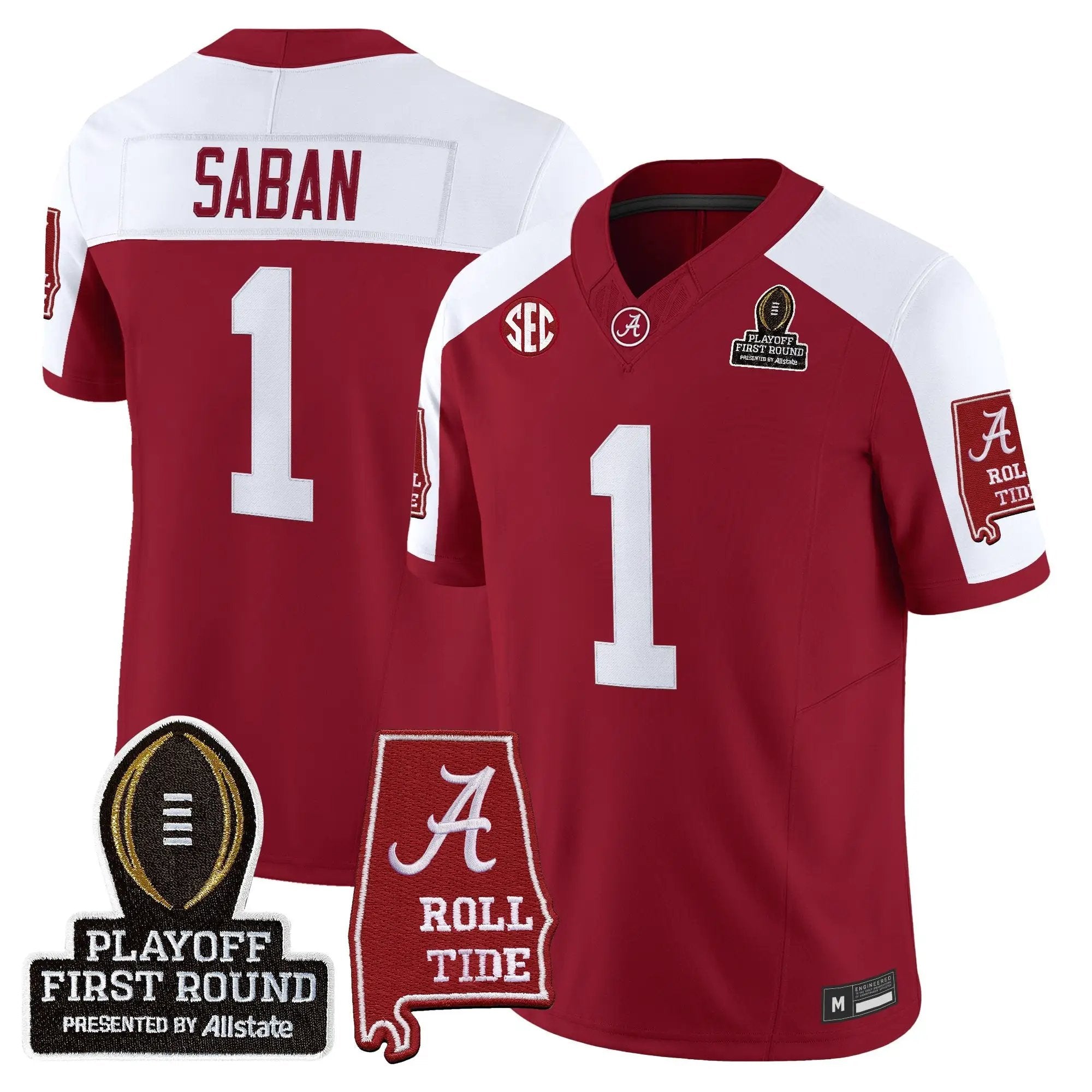 BAMA 2025 Playoff First Round Vapor Limited Jersey by Alabama Crimson Tide
