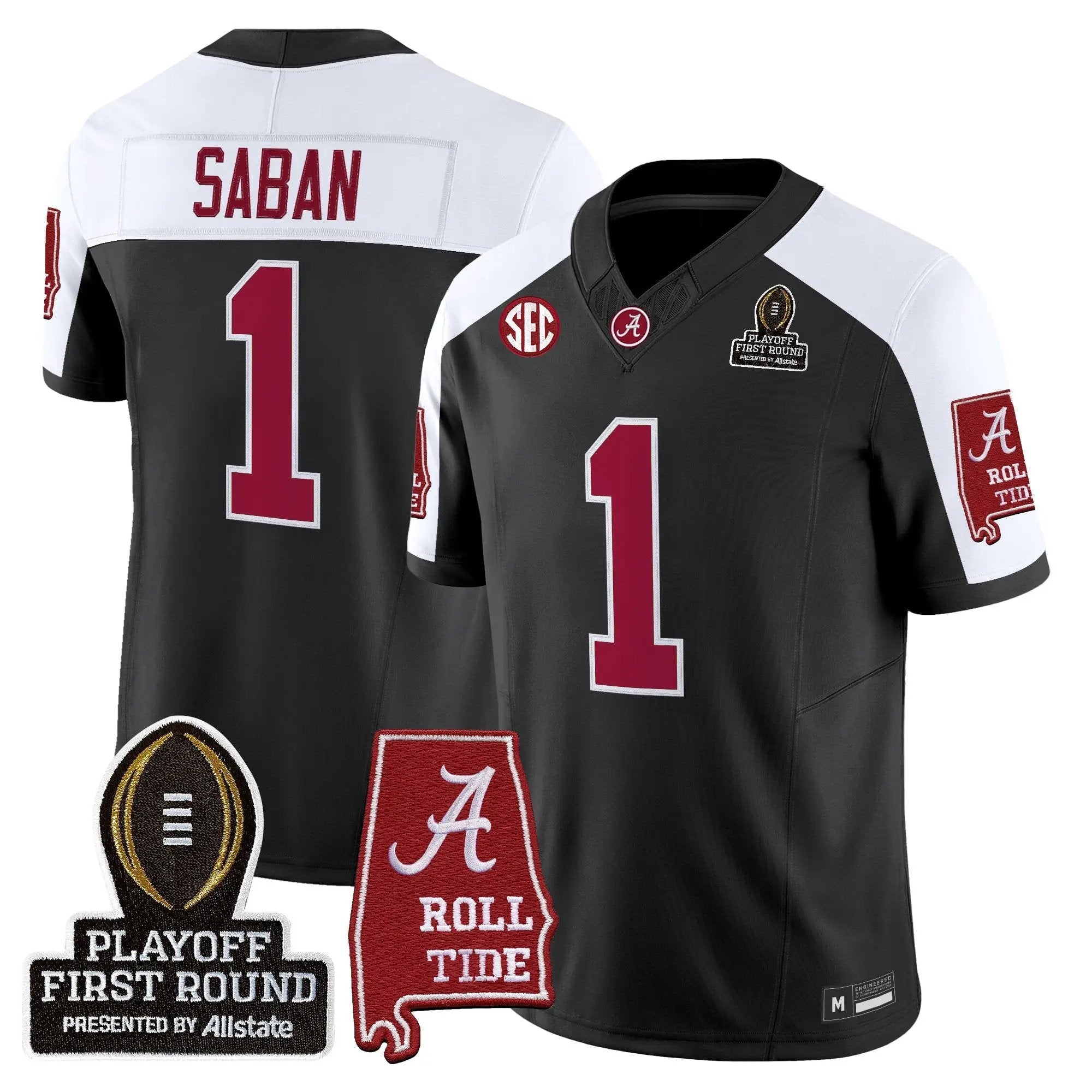 BAMA 2025 Playoff First Round Vapor Limited Jersey by Alabama Crimson Tide