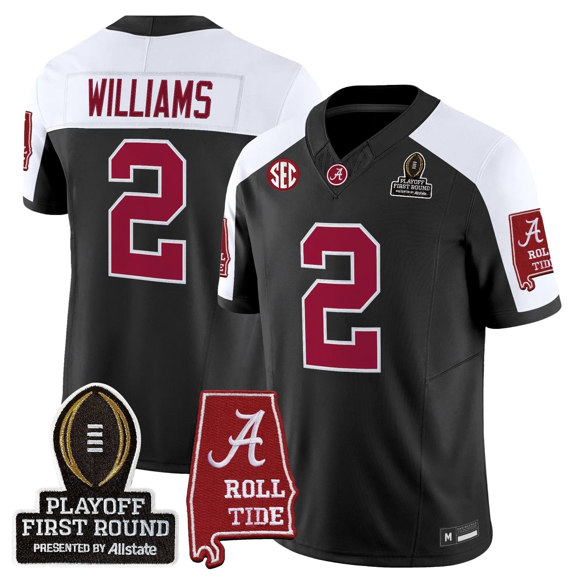 BAMA 2025 Playoff First Round Vapor Limited Jersey by Alabama Crimson Tide