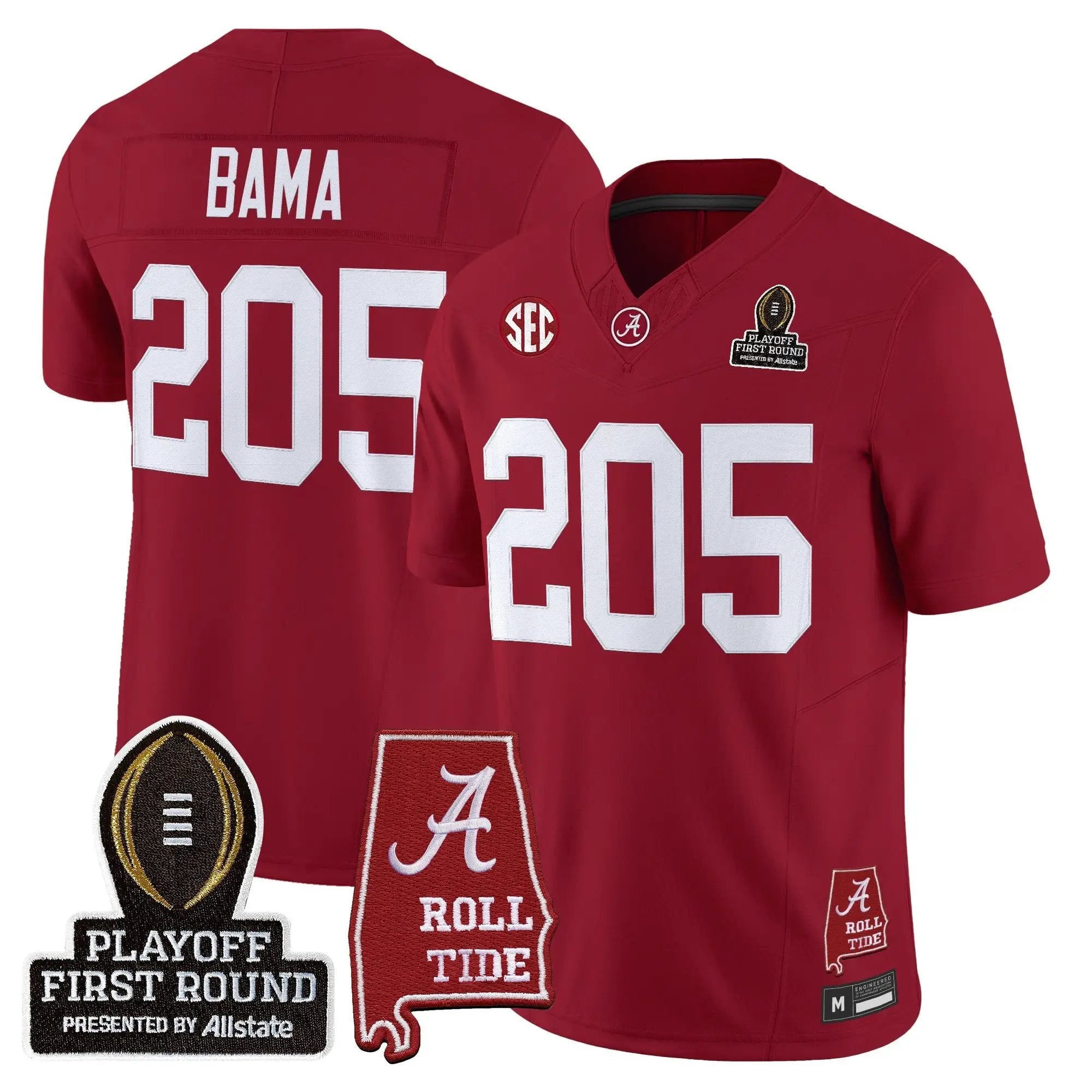 BAMA 2025 Playoff First Round Vapor Limited Jersey by Alabama Crimson Tide