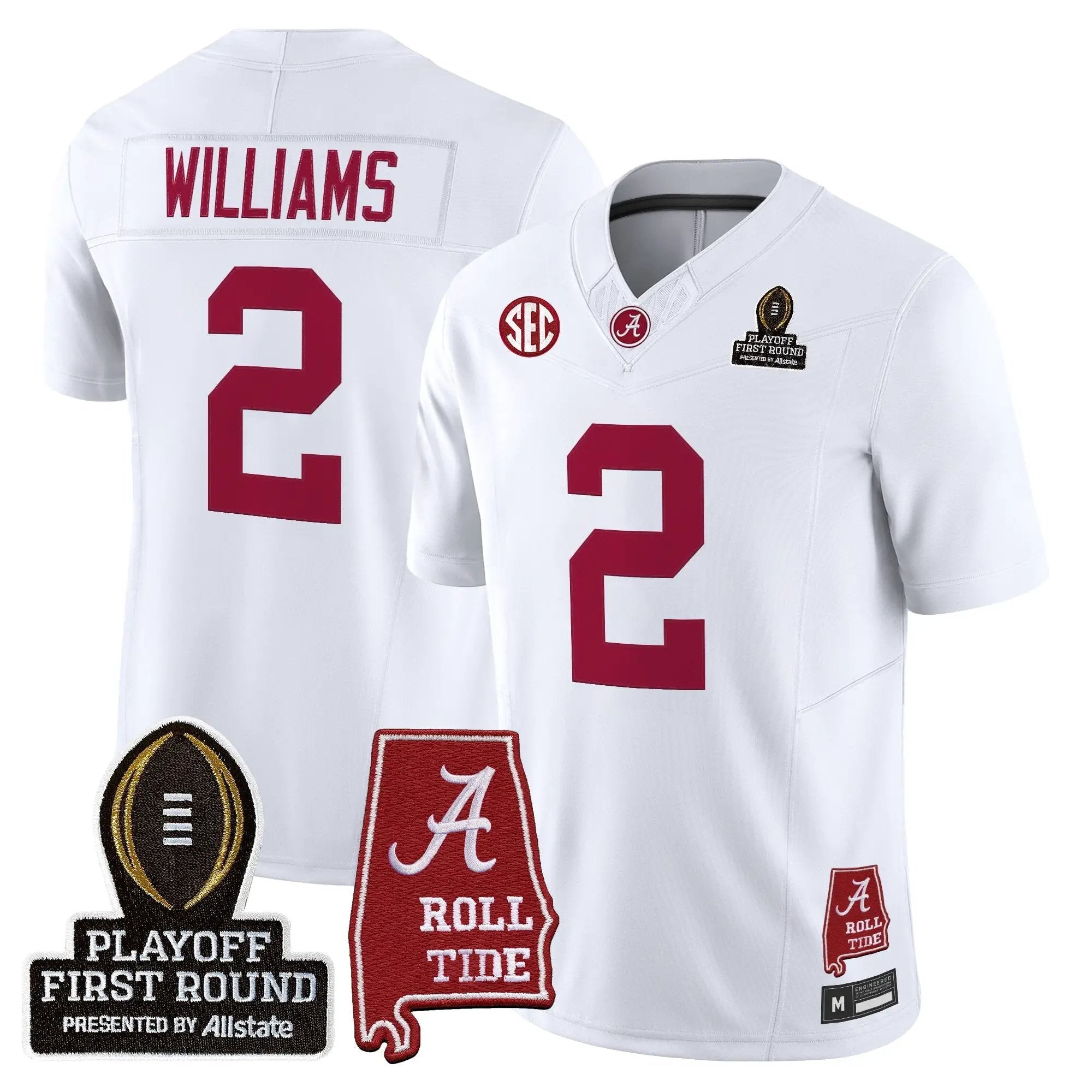 BAMA 2025 Playoff First Round Vapor Limited Jersey by Alabama Crimson Tide