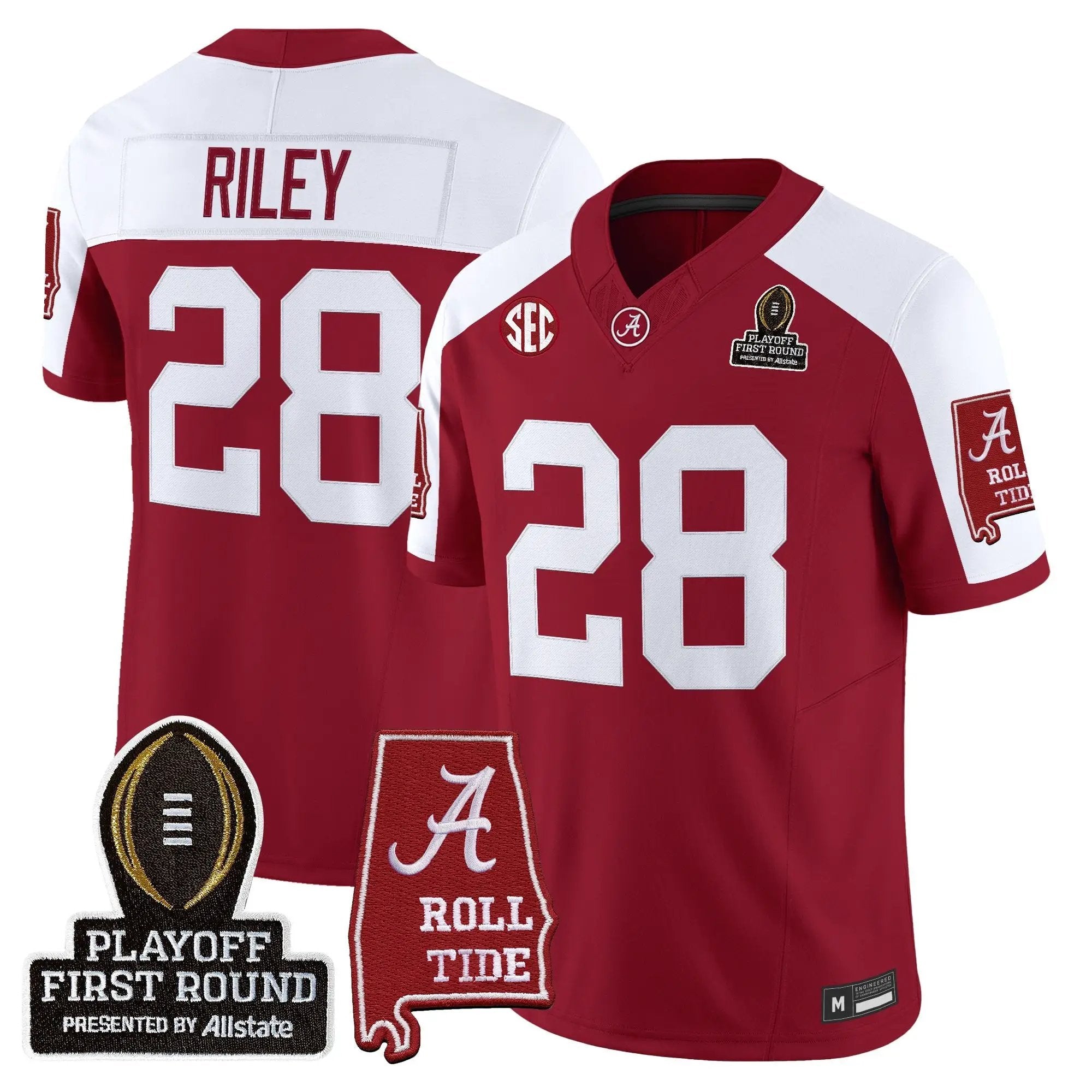 BAMA 2025 Playoff First Round Vapor Limited Jersey by Alabama Crimson Tide