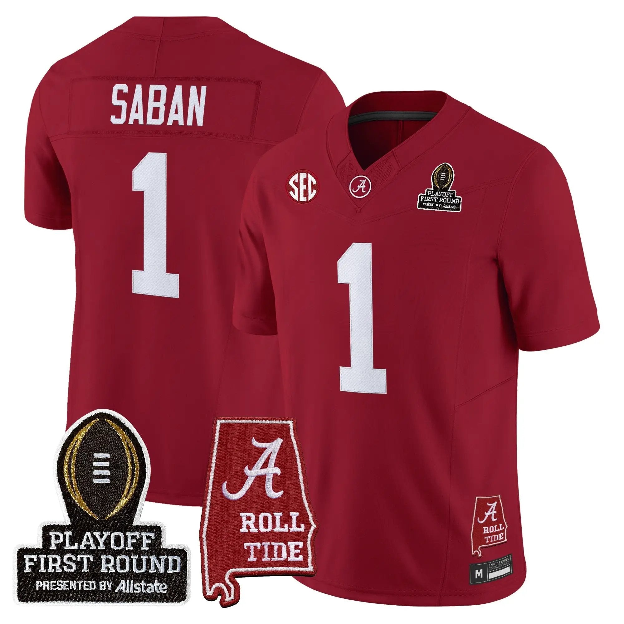 BAMA 2025 Playoff First Round Vapor Limited Jersey by Alabama Crimson Tide