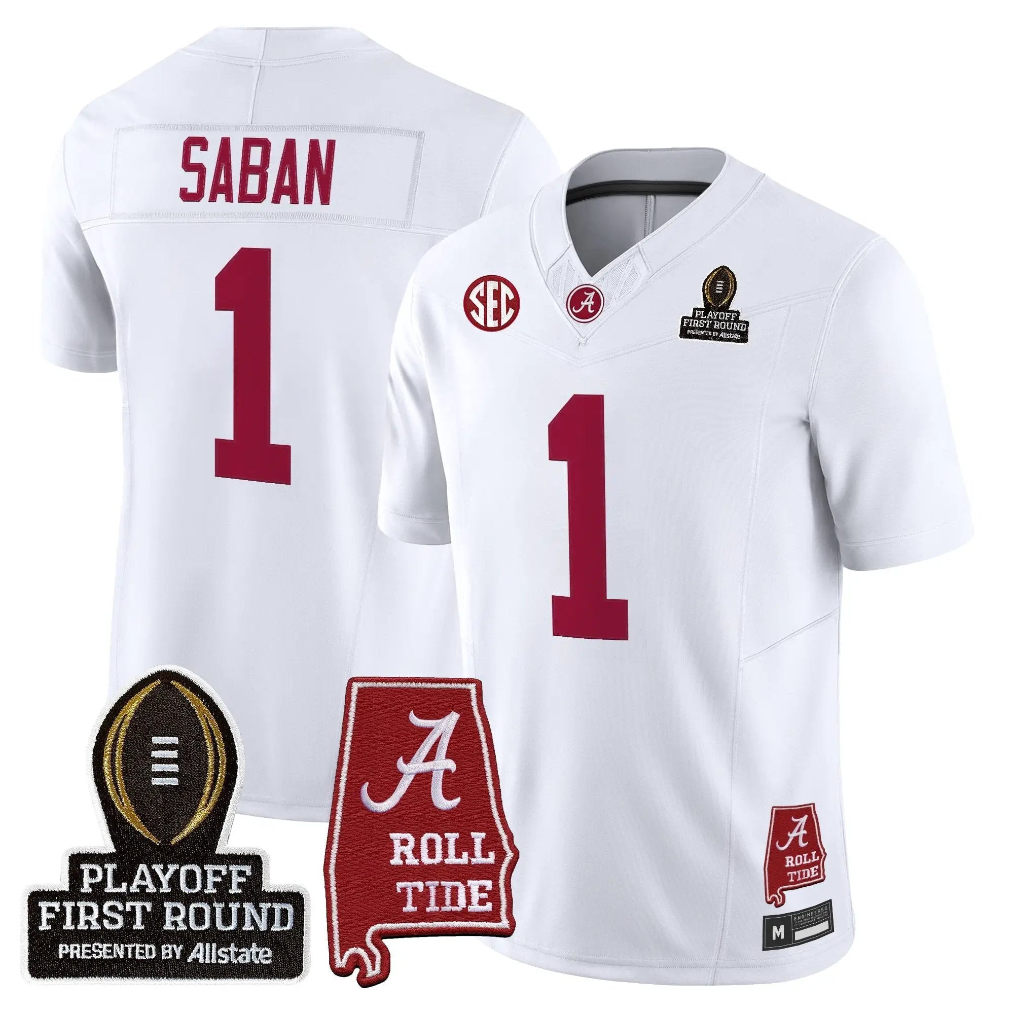 BAMA 2025 Playoff First Round Vapor Limited Jersey by Alabama Crimson Tide