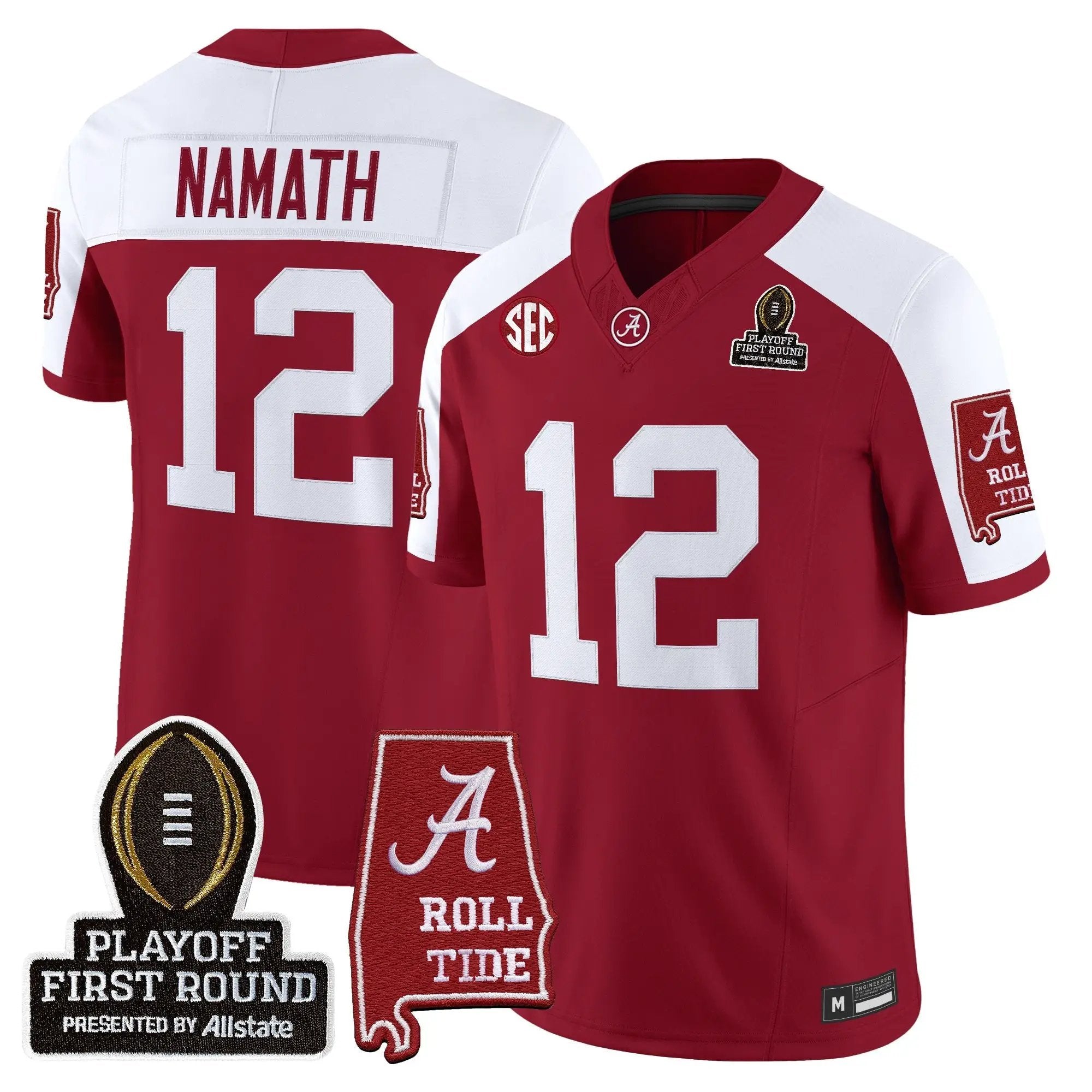 BAMA 2025 Playoff First Round Vapor Limited Jersey by Alabama Crimson Tide