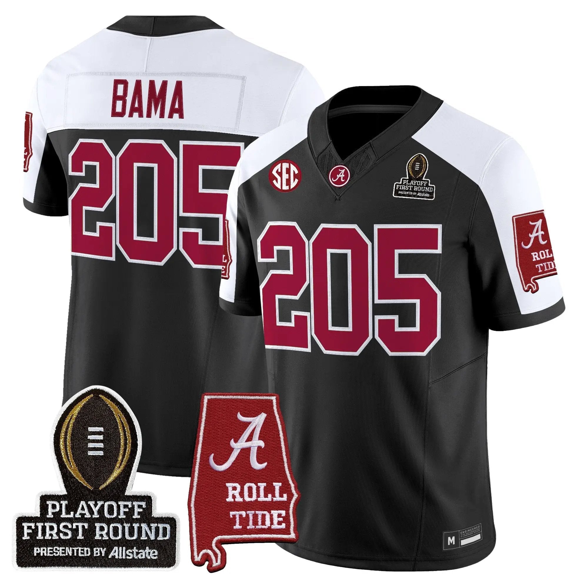 BAMA 2025 Playoff First Round Vapor Limited Jersey by Alabama Crimson Tide