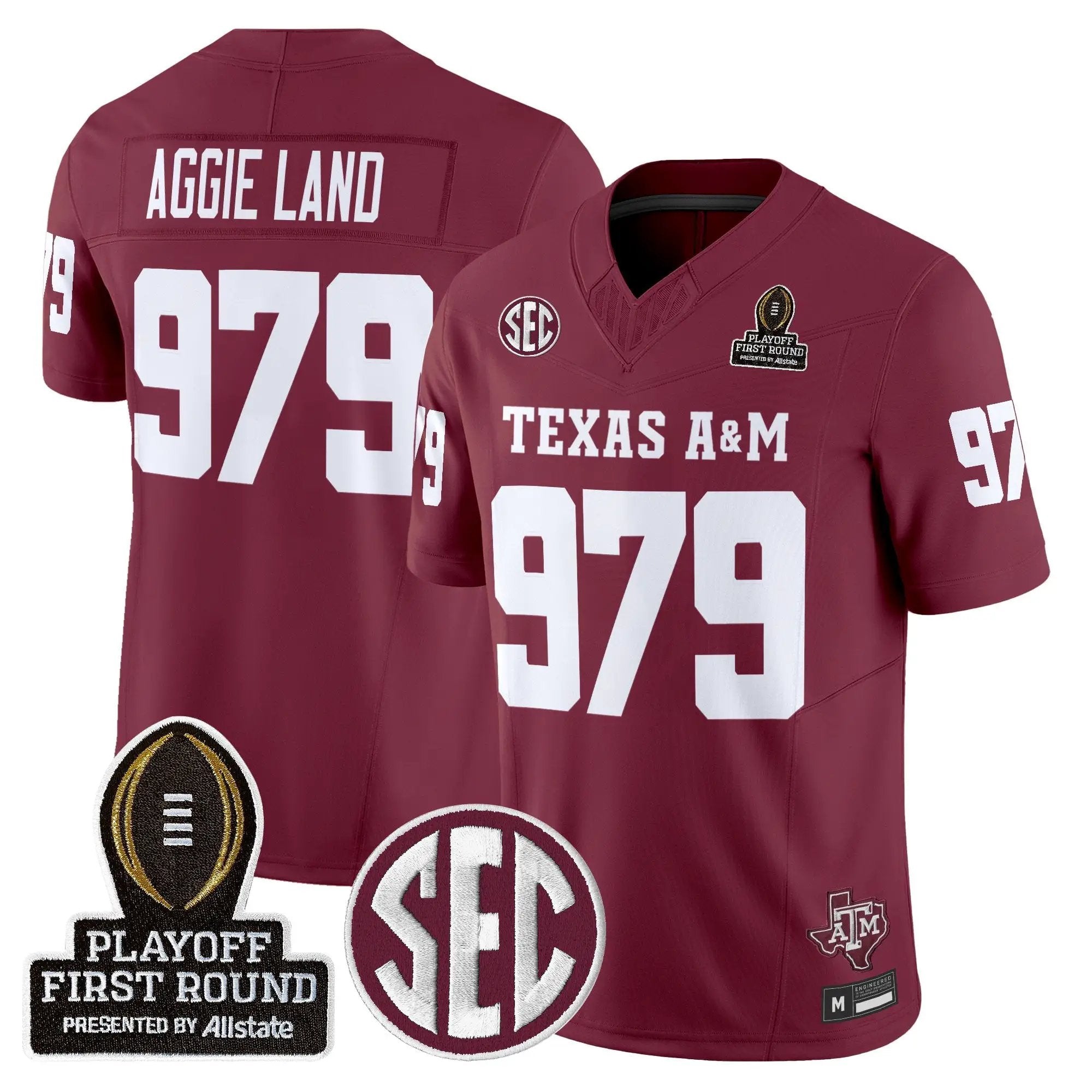 Aggies 2025 Playoff First Round Vapor Limited Jersey by Texas A&M Aggies