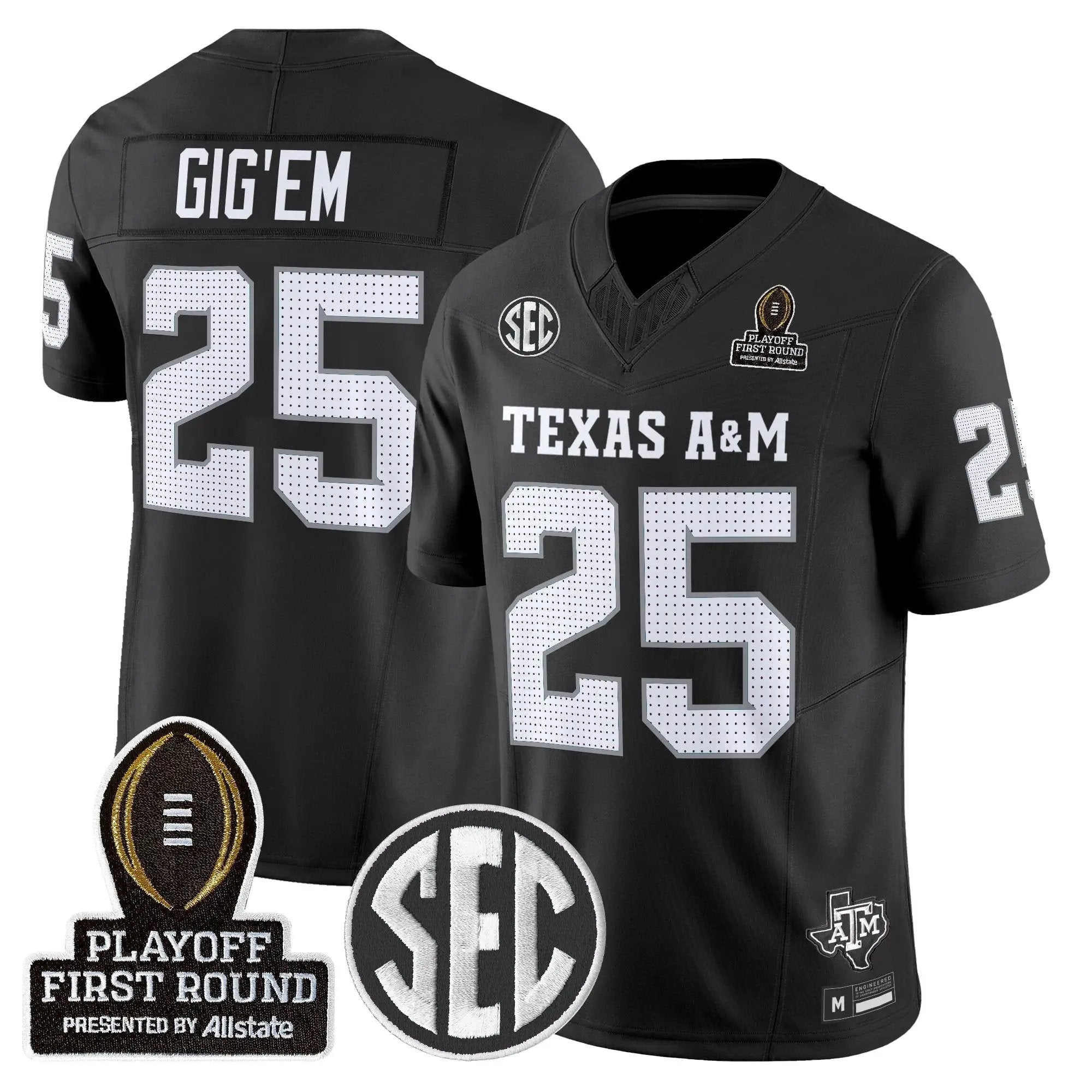 Aggies 2025 Playoff First Round Vapor Limited Jersey by Texas A&M Aggies