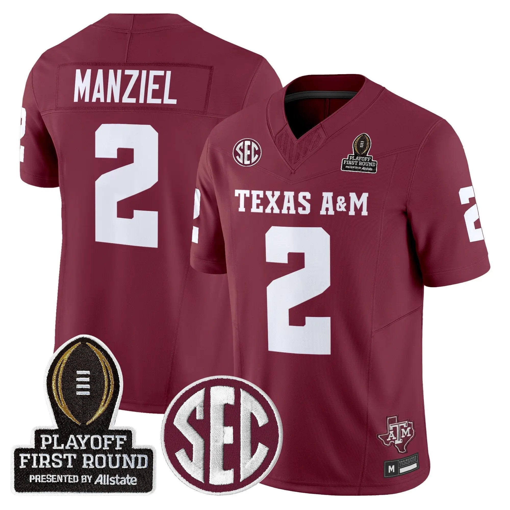 Aggies 2025 Playoff First Round Vapor Limited Jersey by Texas A&M Aggies