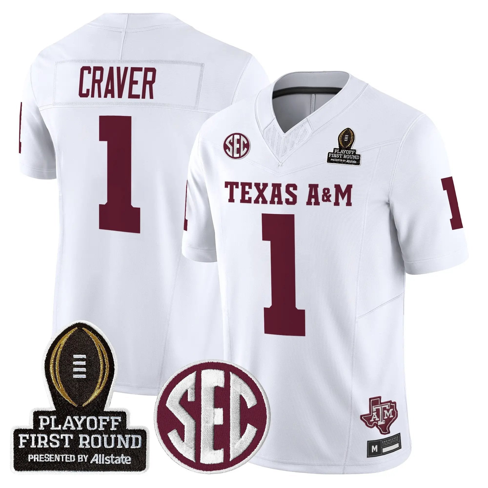 Aggies 2025 Playoff First Round Vapor Limited Jersey by Texas A&M Aggies