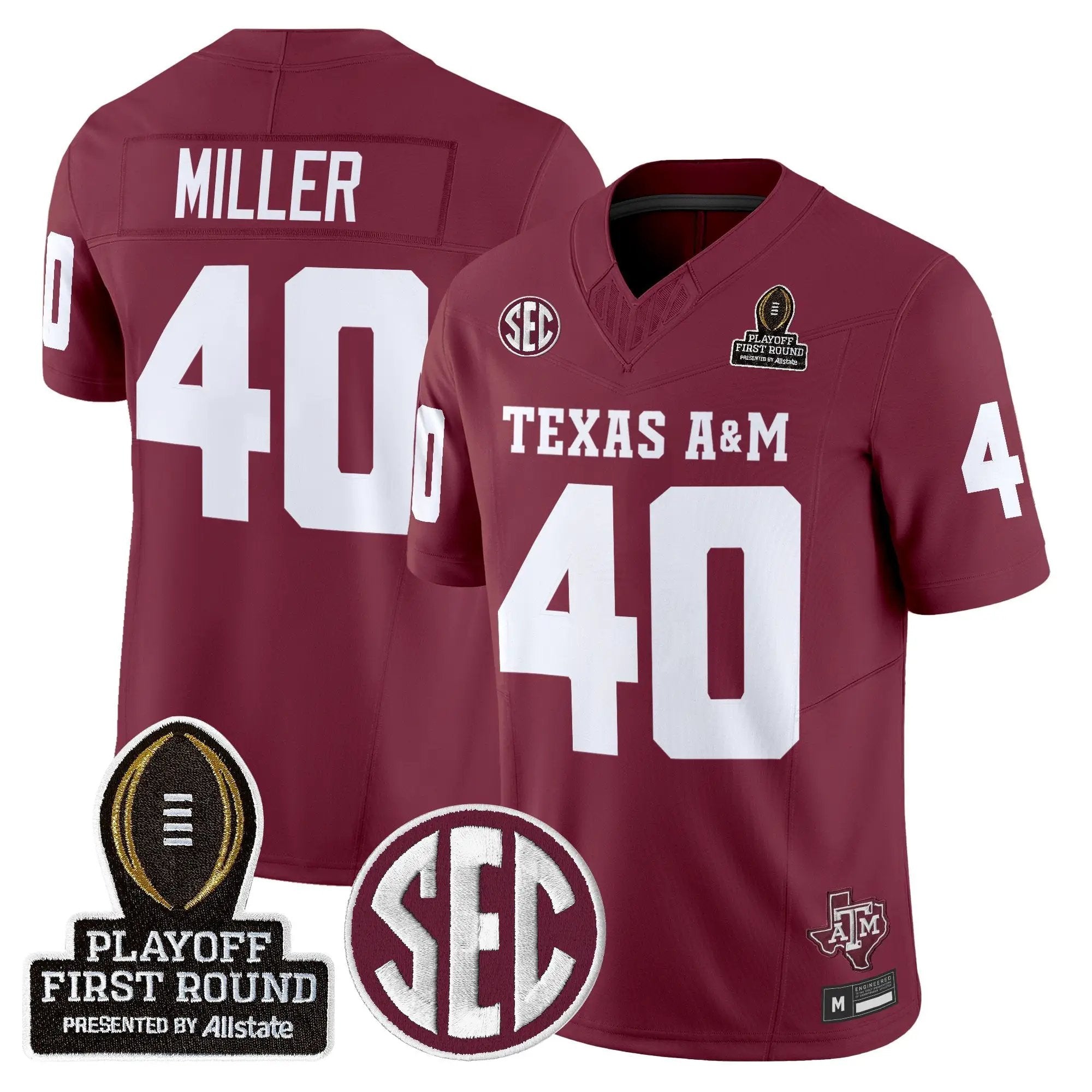 Aggies 2025 Playoff First Round Vapor Limited Jersey by Texas A&M Aggies