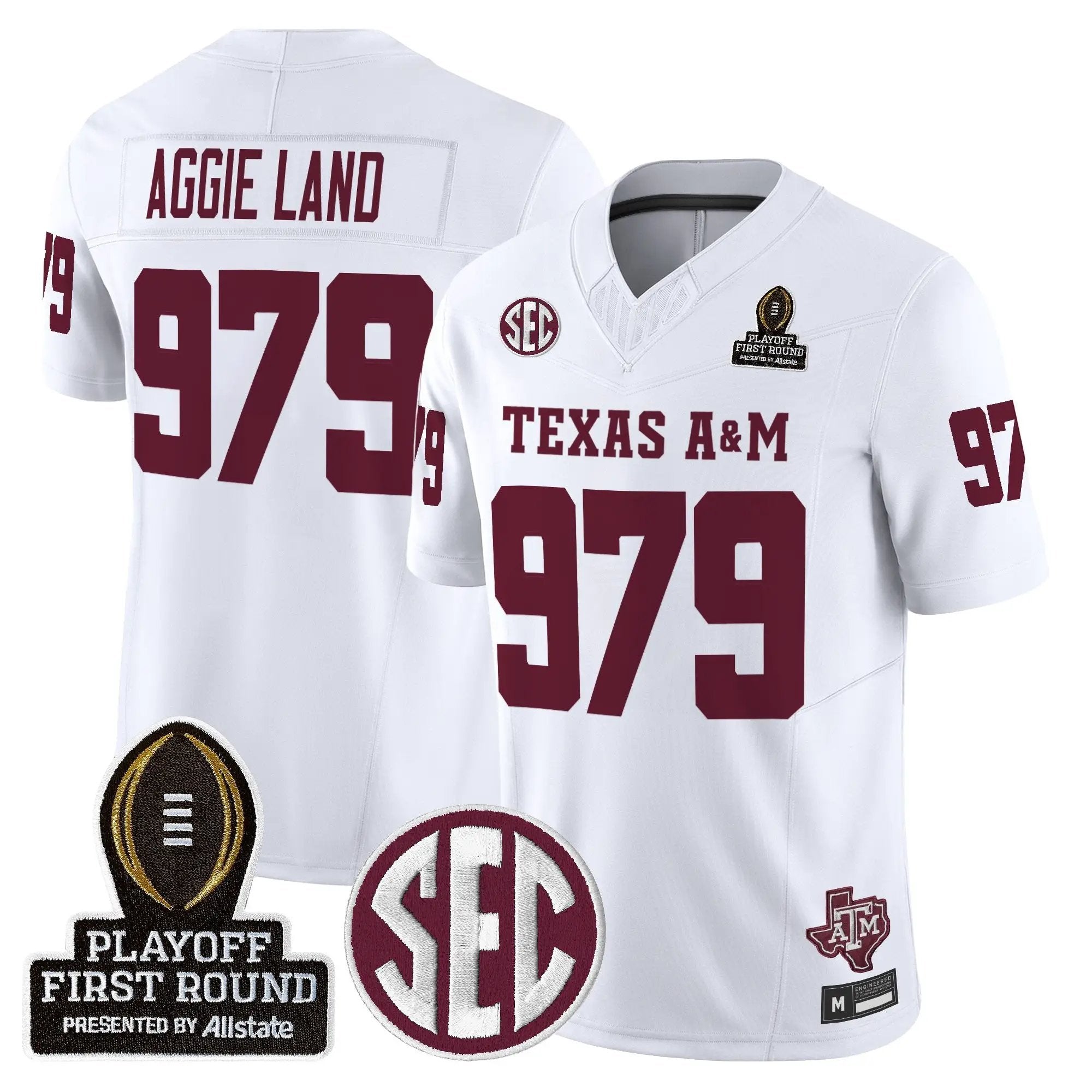 Aggies 2025 Playoff First Round Vapor Limited Jersey by Texas A&M Aggies
