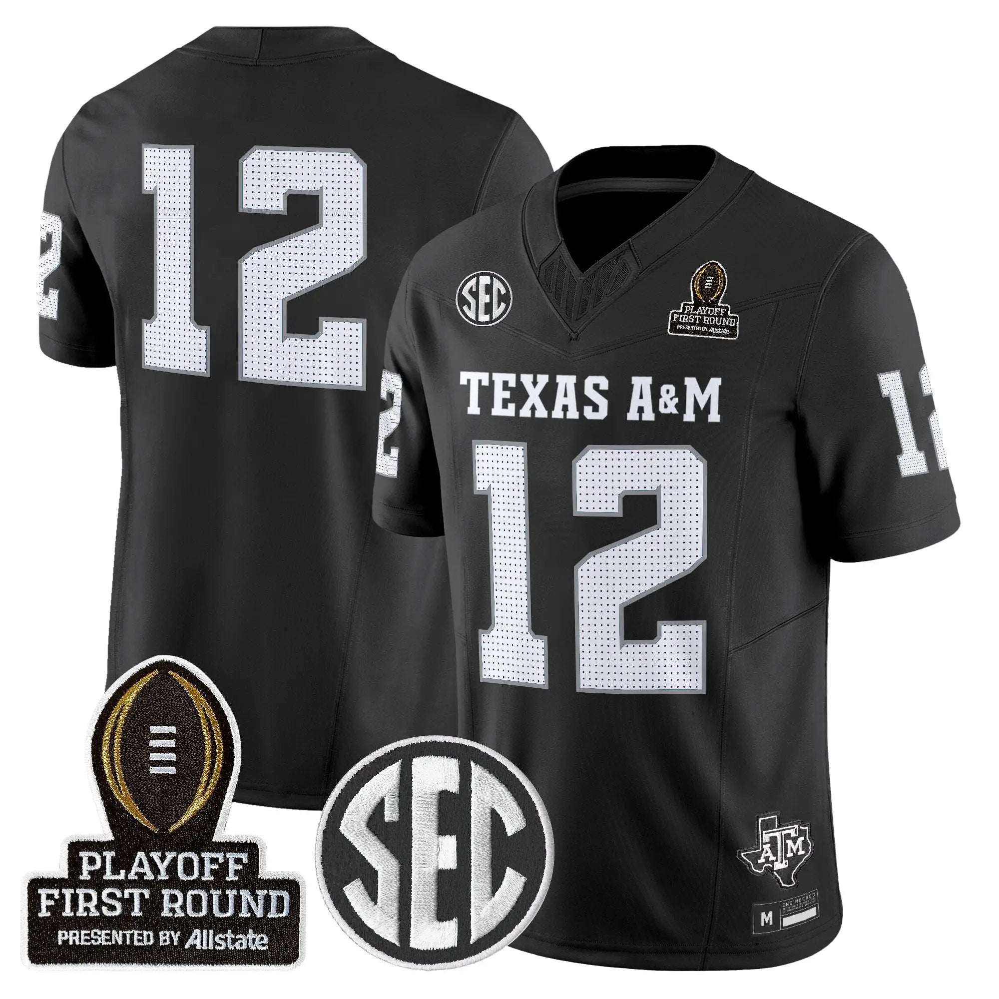 Aggies 2025 Playoff First Round Vapor Limited Jersey by Texas A&M Aggies