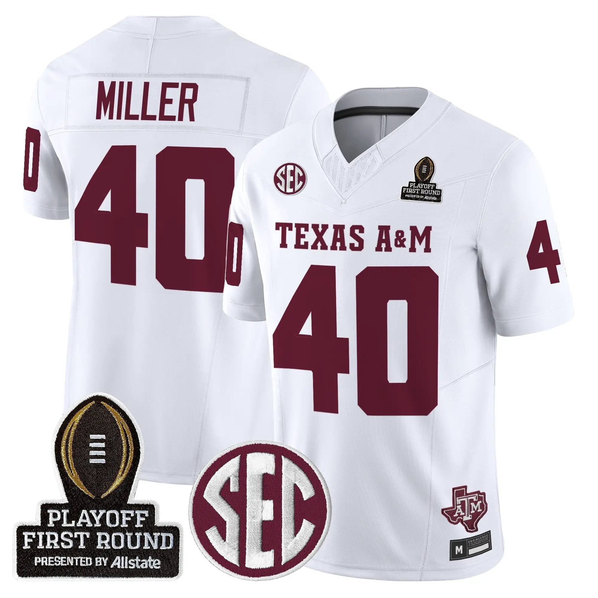 Aggies 2025 Playoff First Round Vapor Limited Jersey by Texas A&M Aggies