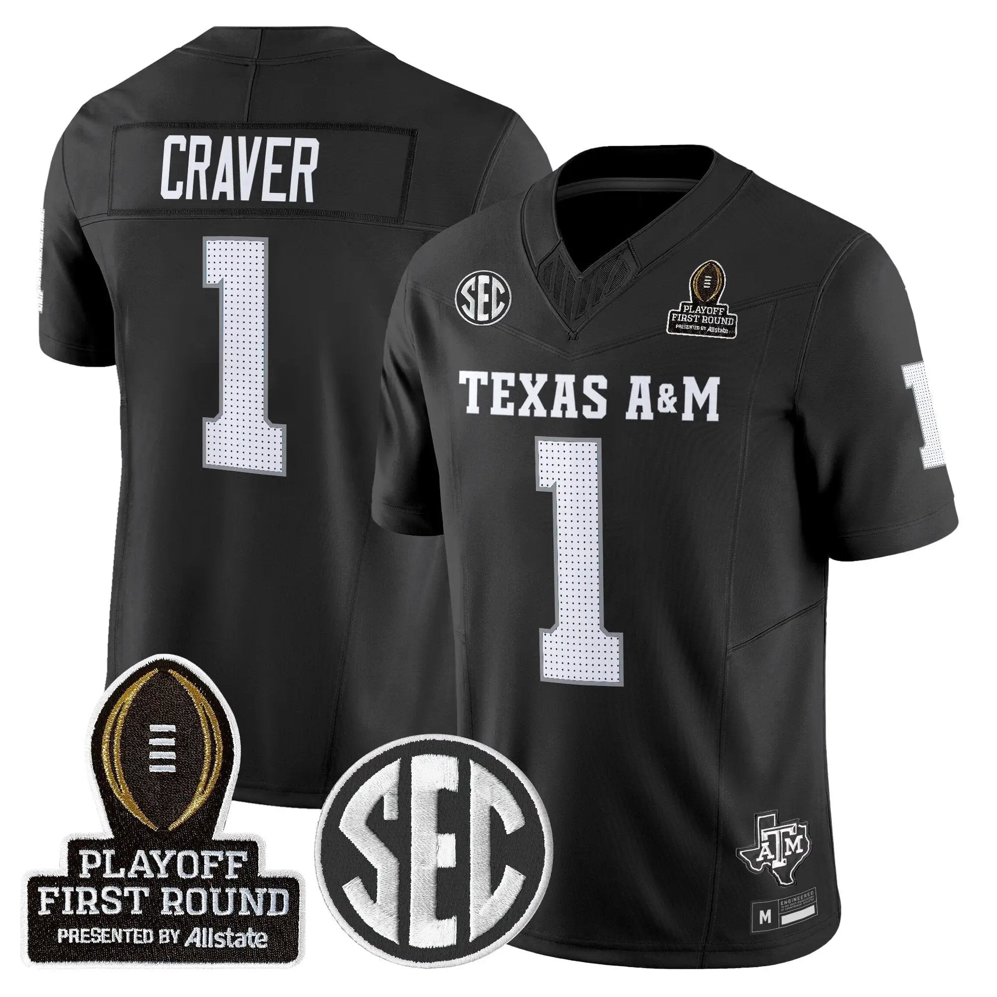Aggies 2025 Playoff First Round Vapor Limited Jersey by Texas A&M Aggies