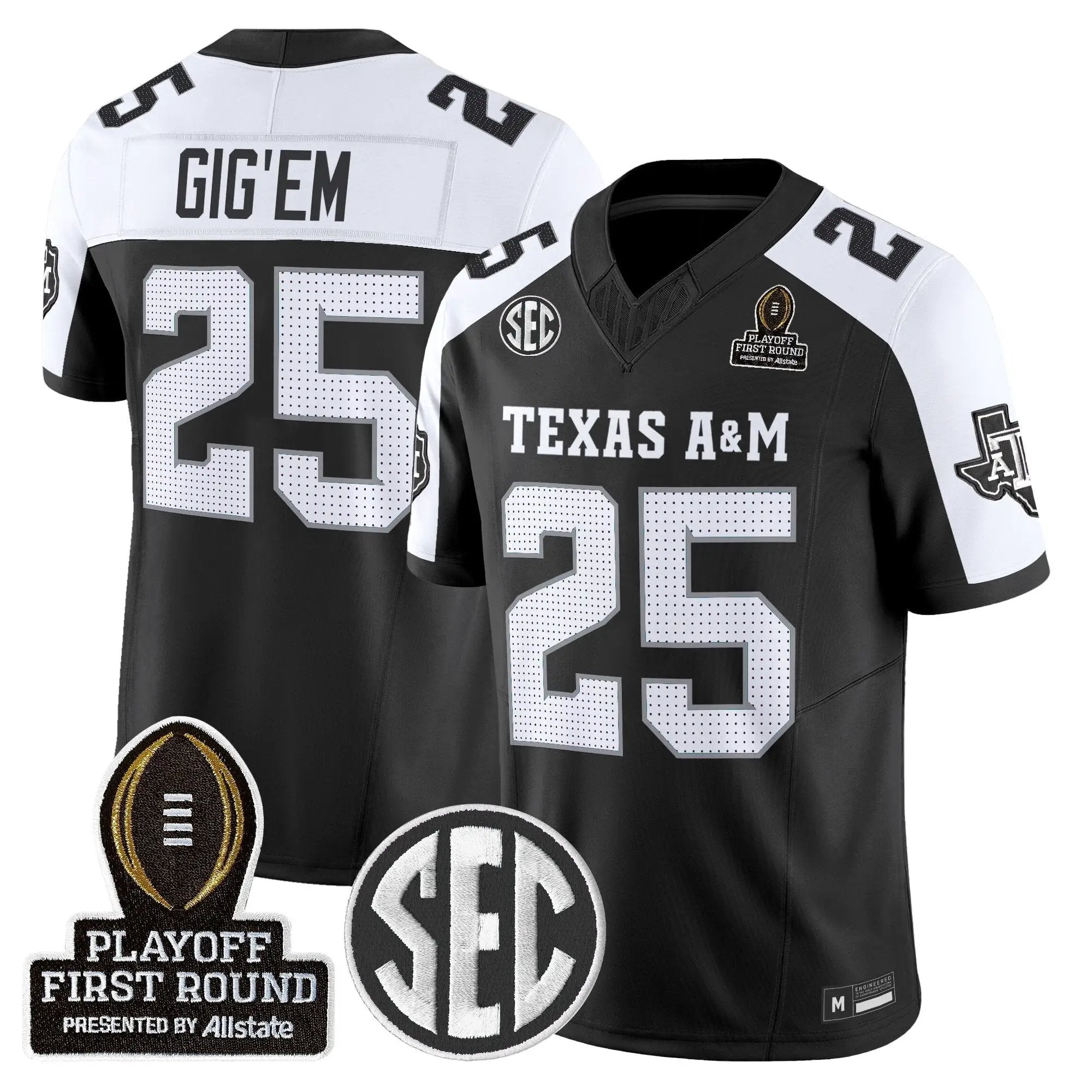 Aggies 2025 Playoff First Round Vapor Limited Jersey by Texas A&M Aggies