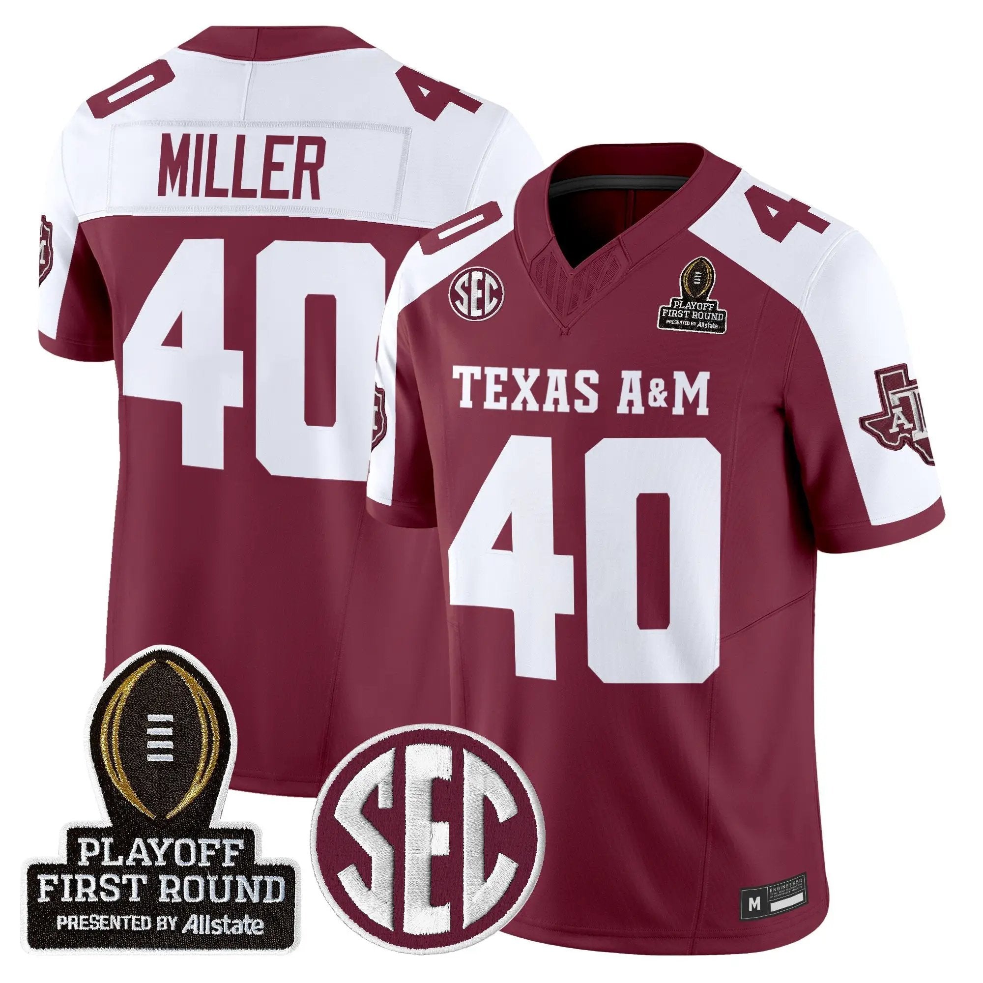 Aggies 2025 Playoff First Round Vapor Limited Jersey by Texas A&M Aggies