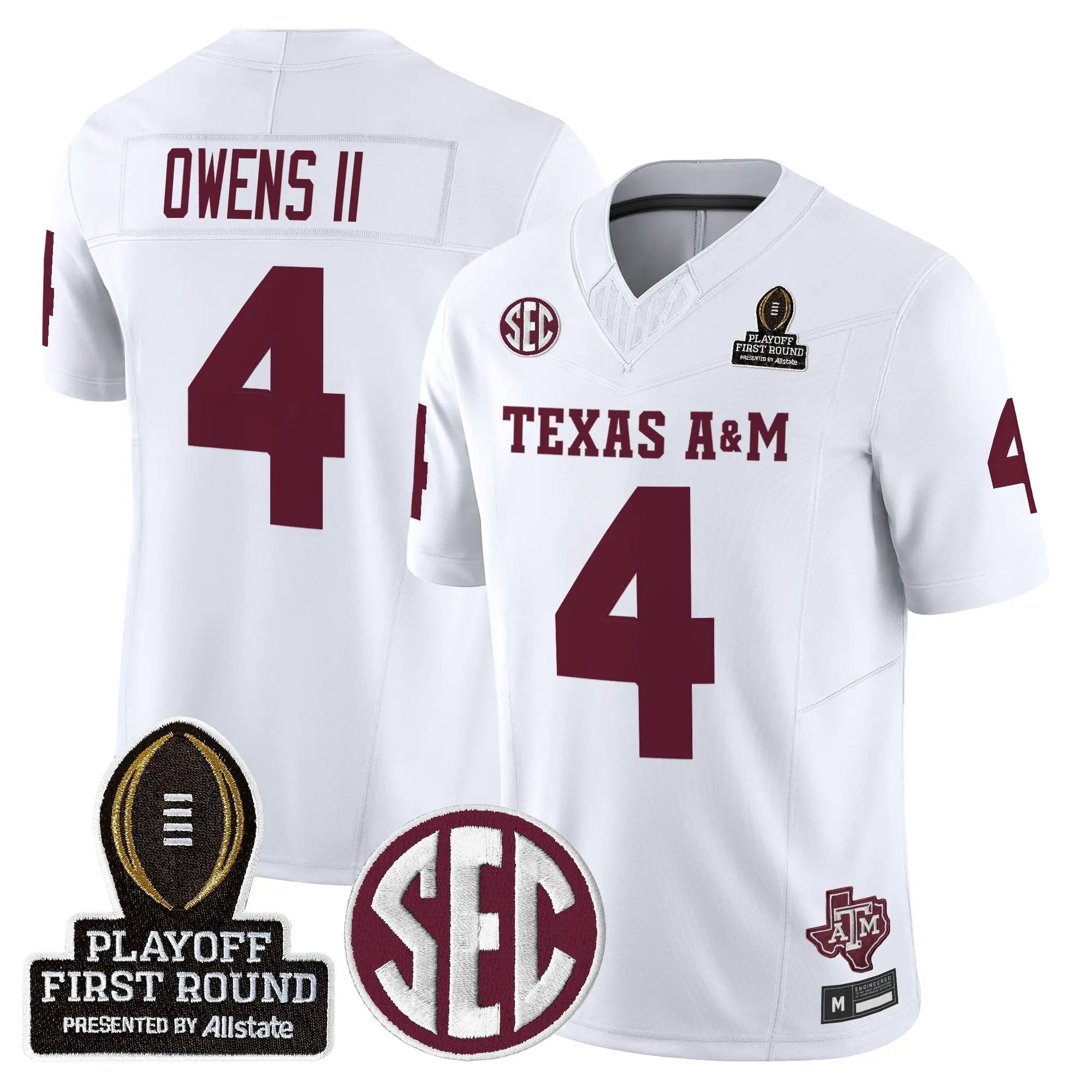 Aggies 2025 Playoff First Round Vapor Limited Jersey by Texas A&M Aggies