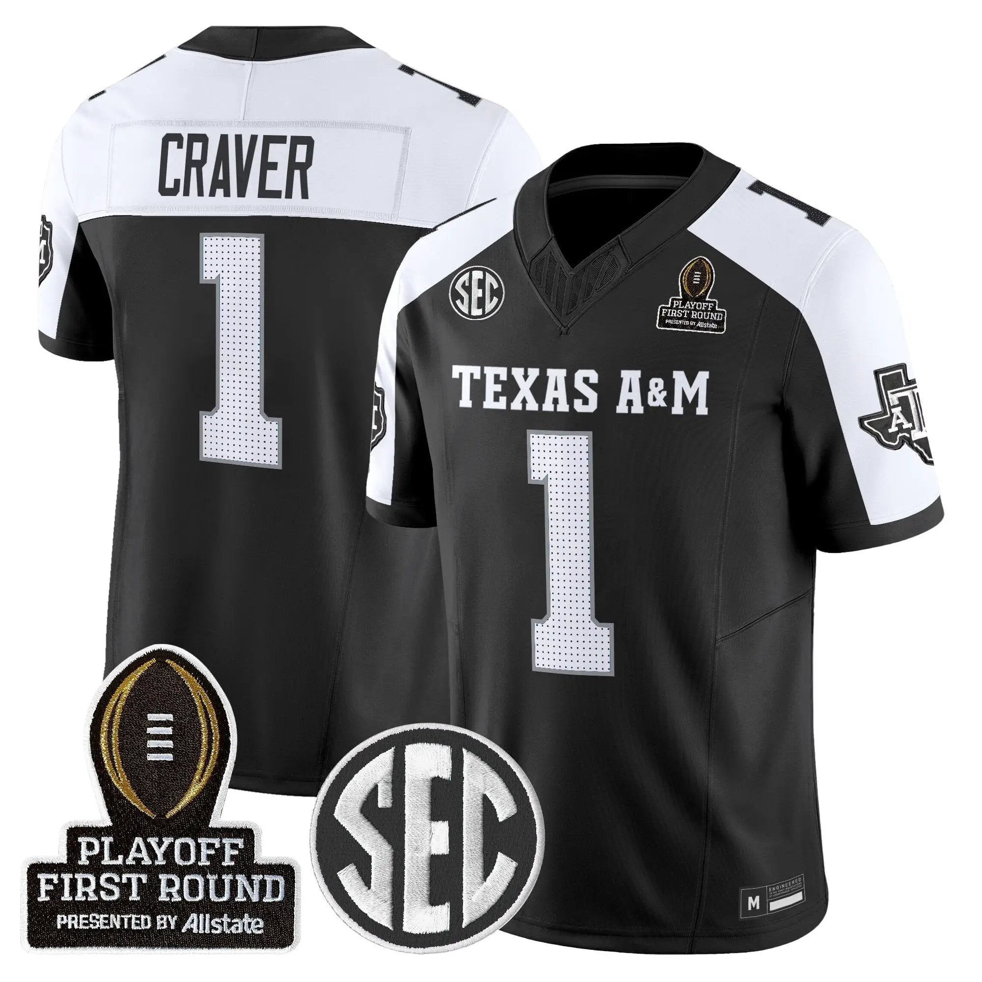 Aggies 2025 Playoff First Round Vapor Limited Jersey by Texas A&M Aggies