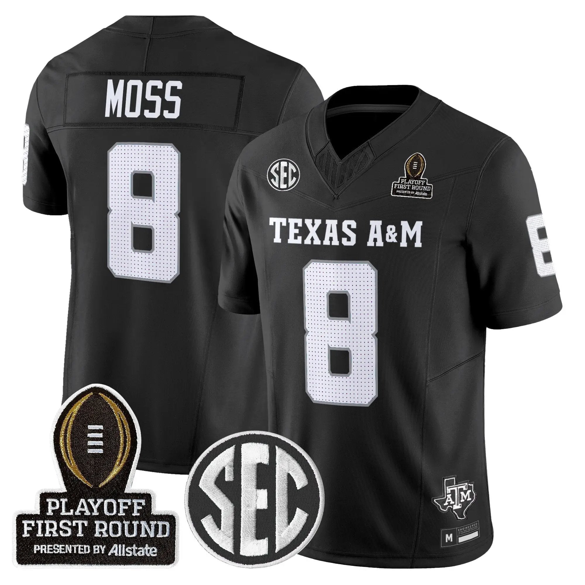 Aggies 2025 Playoff First Round Vapor Limited Jersey by Texas A&M Aggies