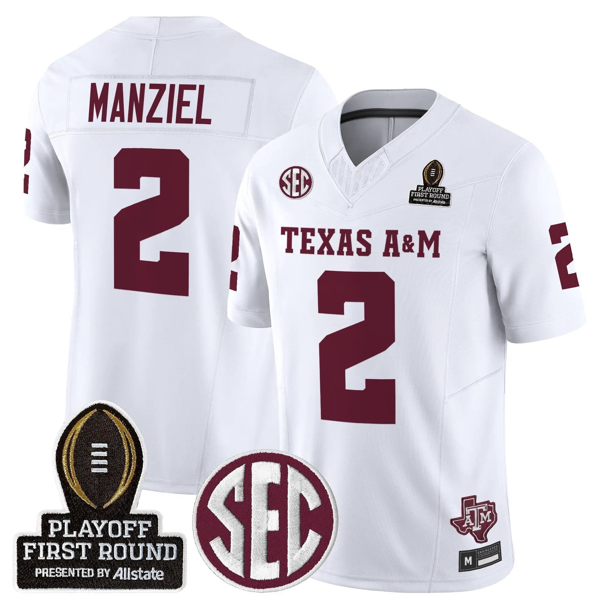 Aggies 2025 Playoff First Round Vapor Limited Jersey by Texas A&M Aggies