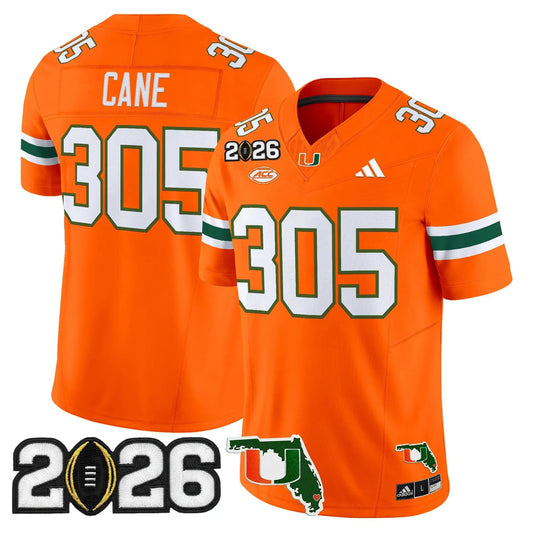 Miami Hurricanes 2026 CFP Final & Florida Patch Vapor Limited Jersey - All Stitched by Digigearus