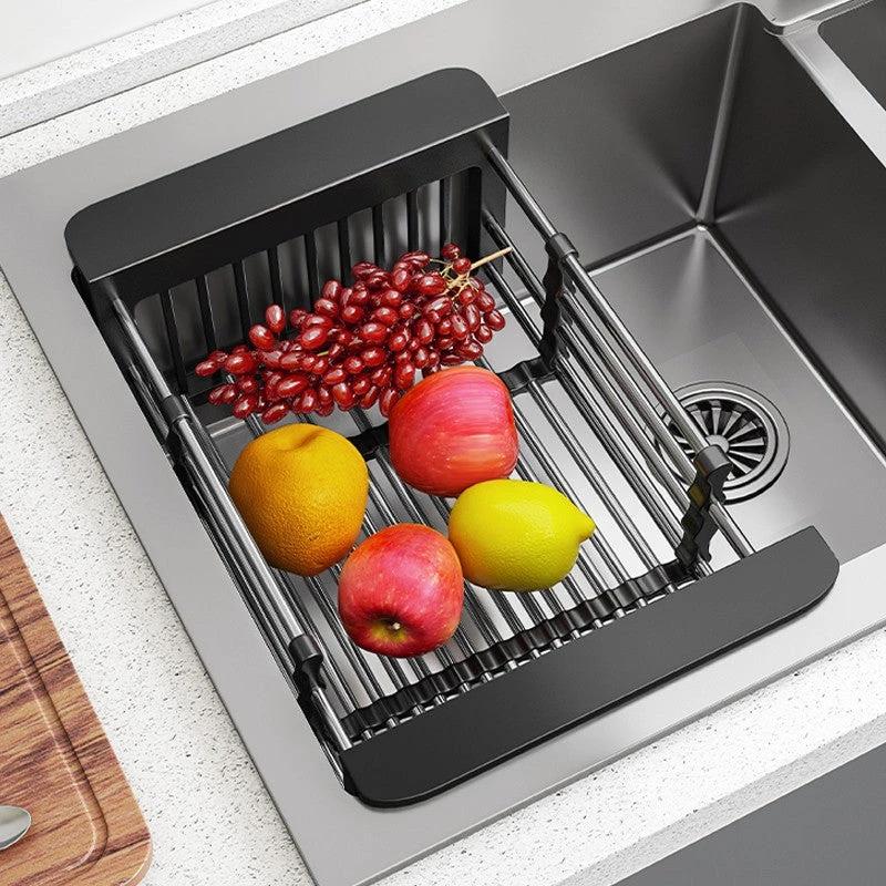 Retractable Drainage Rack+Wash&Store/Plate Organizer/Adjustable Size by BowLift