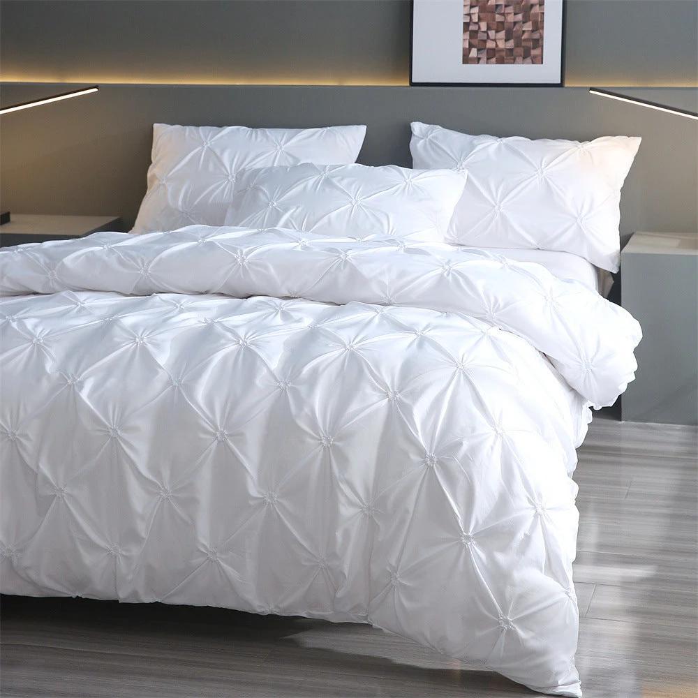 BowLift 丨 Embroidered Craft Three-piece Bedding Set (Pillowcase & Quilt Cover) by BowLift