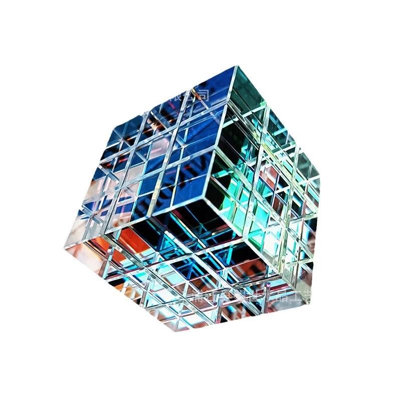 Ornament+Crystal Cube Carved/Light Cube/Sun Catcher by BowLift