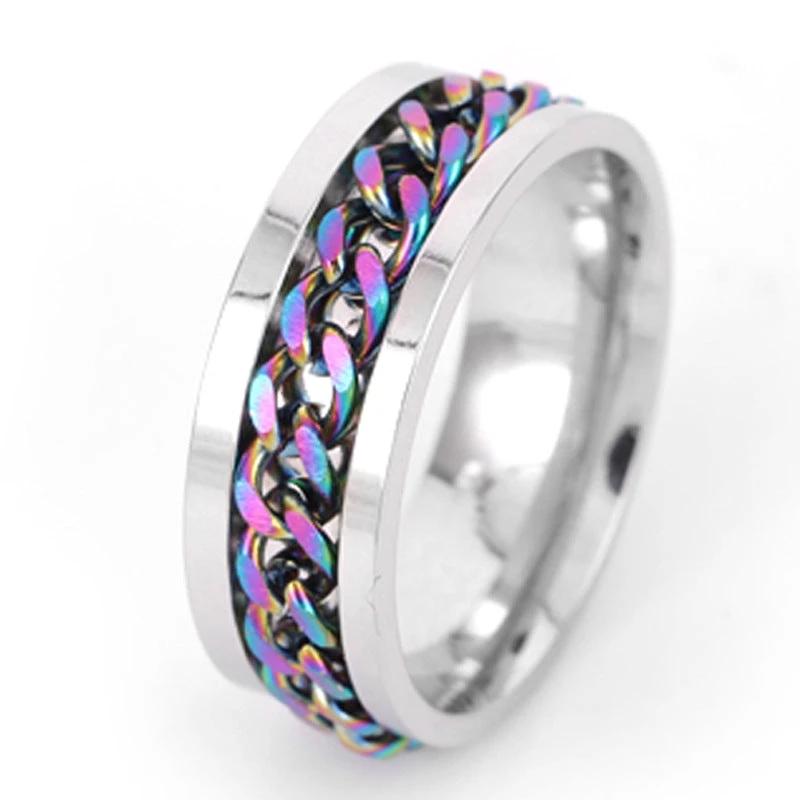 Trendy Rotating Chain Ring by BowLift
