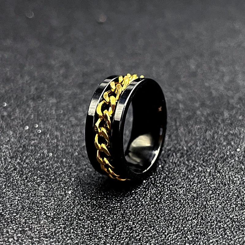 Trendy Rotating Chain Ring by BowLift