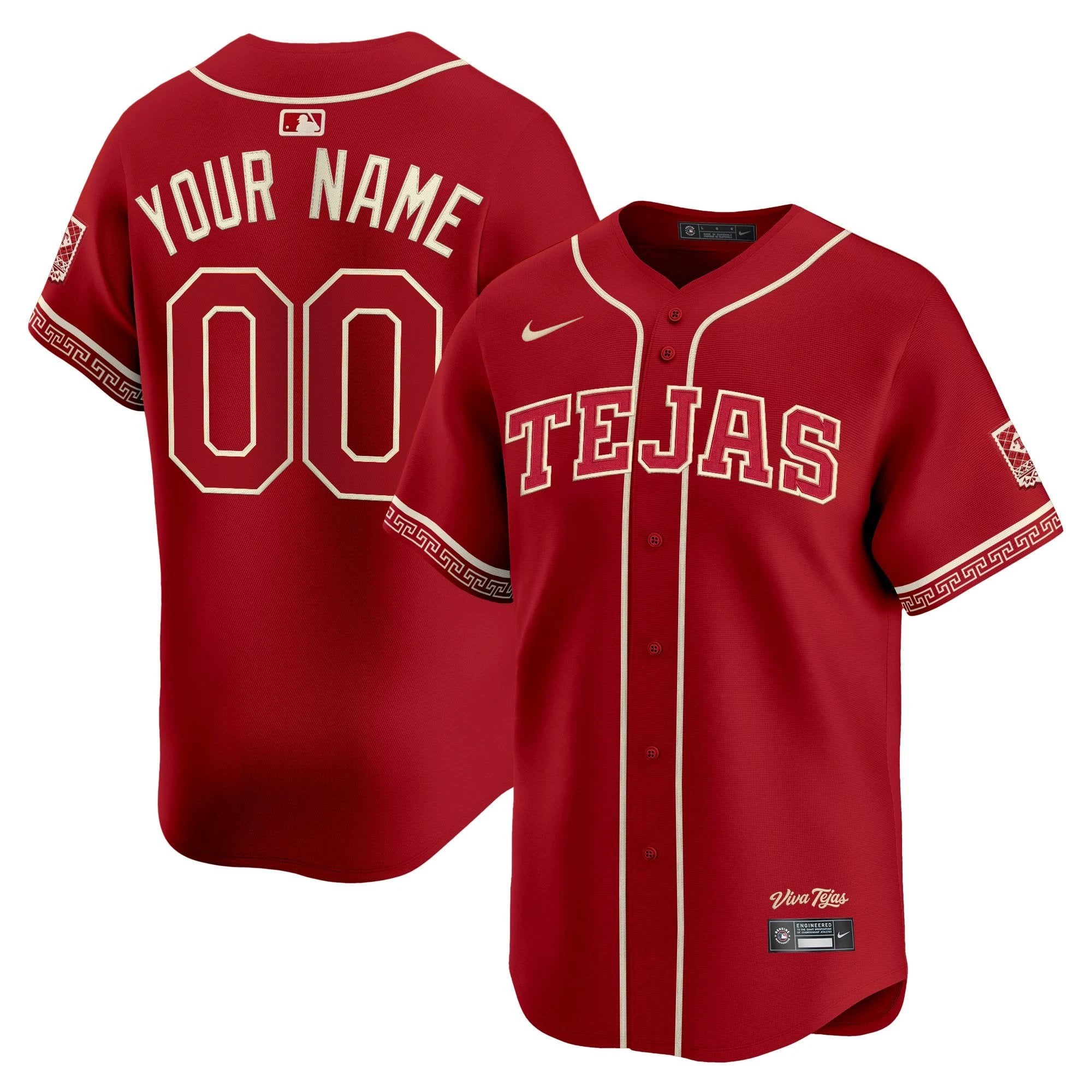 TEX 2026 City Connect Vapor Premier Limited Custom Jersey - All Stitched by Texas Rangers