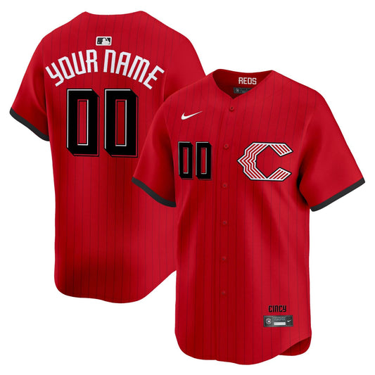 CIN 2026 City Connect Vapor Premier Limited Custom Jersey - All Stitched by Cincinnati Reds