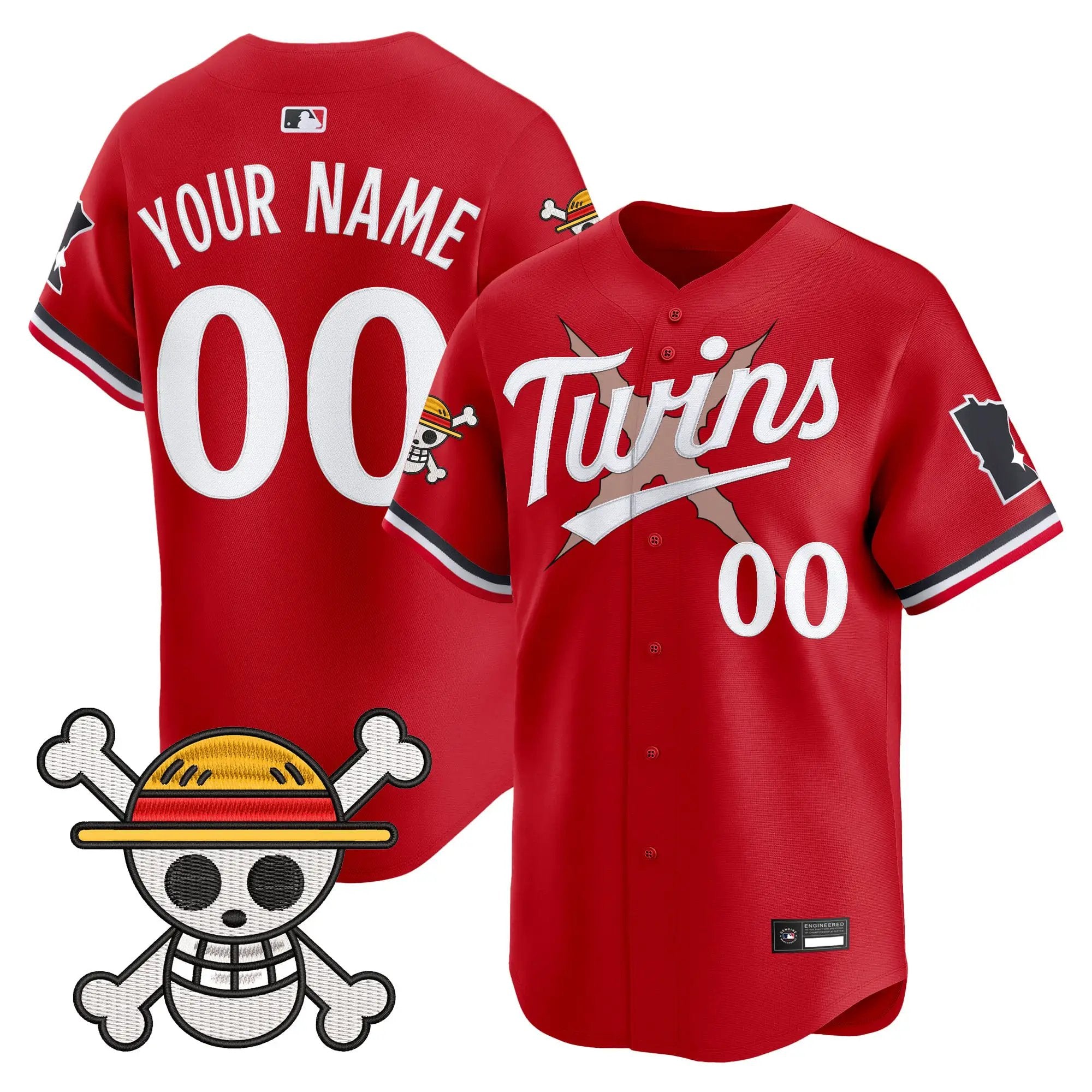 Minnesota Twins x One Piece Vapor Premier Limited Custom Jersey - Stitched by Digigearus