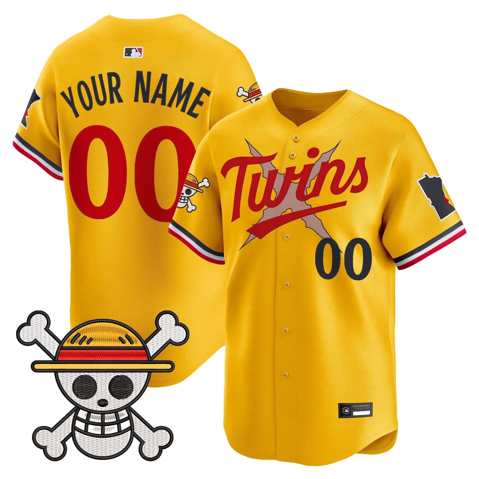 Minnesota Twins x One Piece Vapor Premier Limited Custom Jersey - Stitched by Digigearus