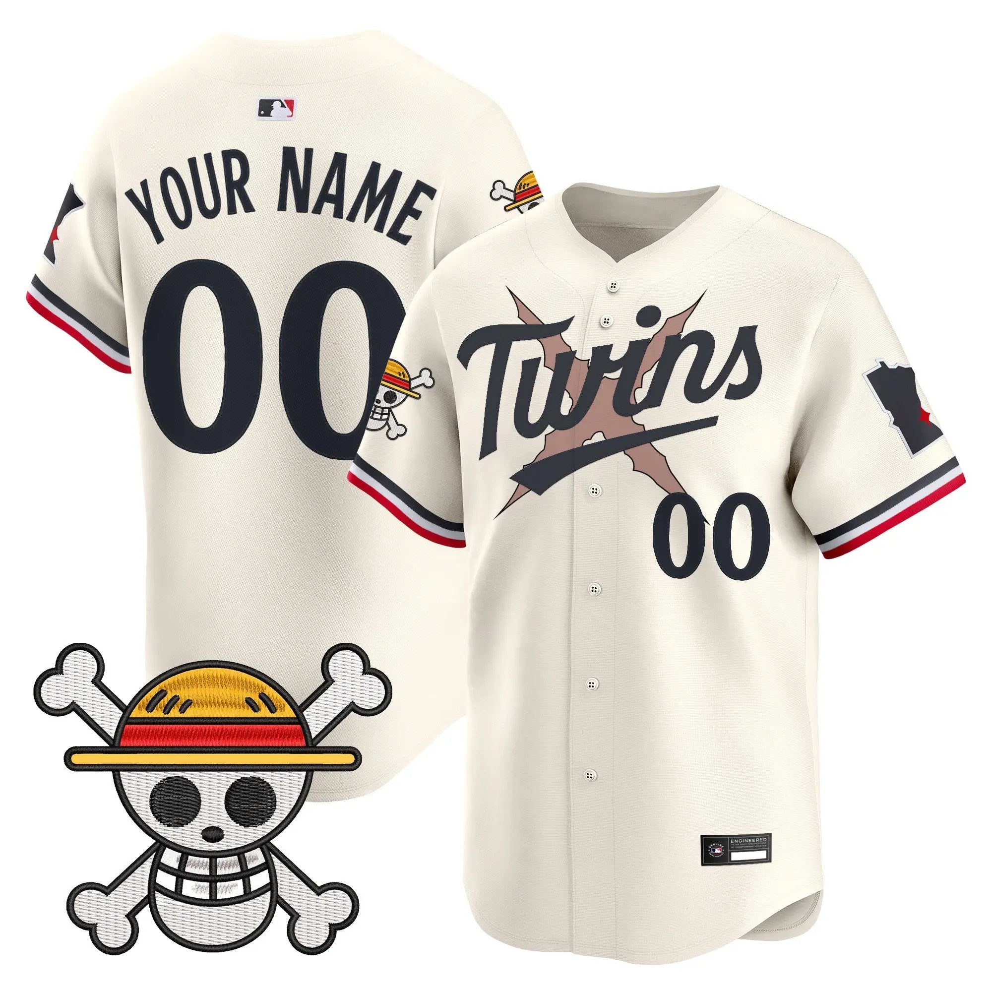 Minnesota Twins x One Piece Vapor Premier Limited Custom Jersey - Stitched by Digigearus